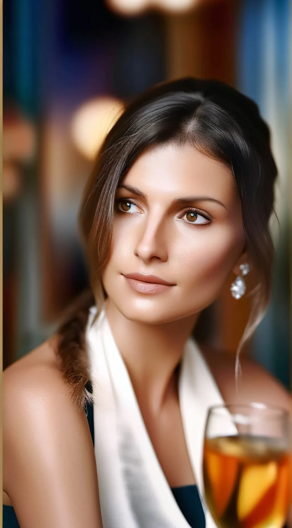 ai character: Miss Elena  background