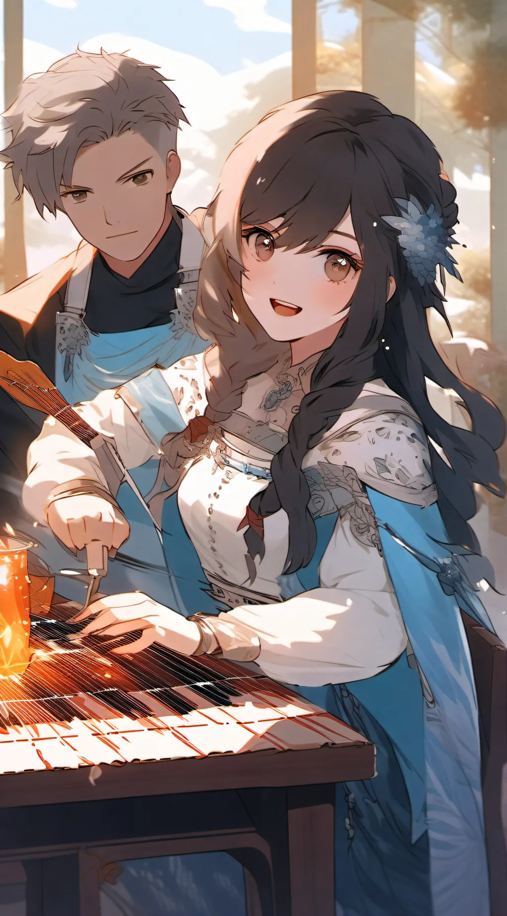 ai character: 鱼儿/小唐 background