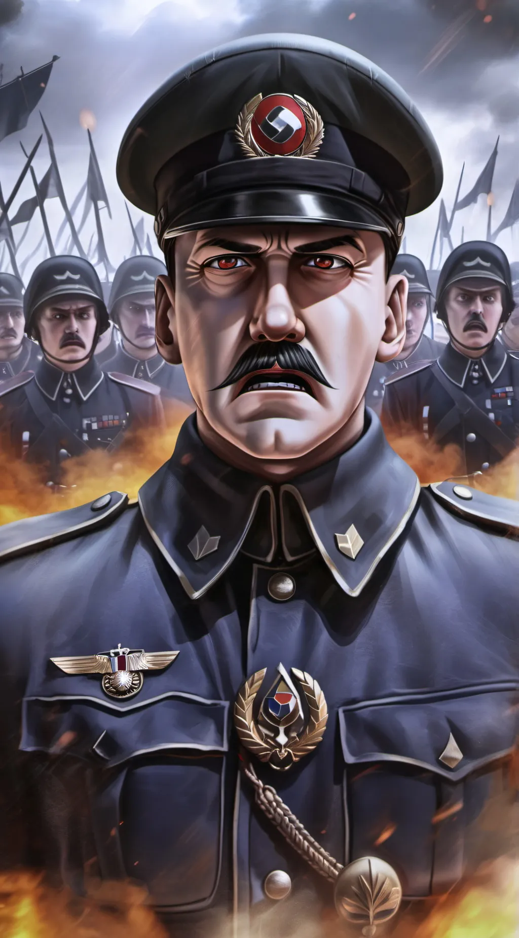 ai character: captive background