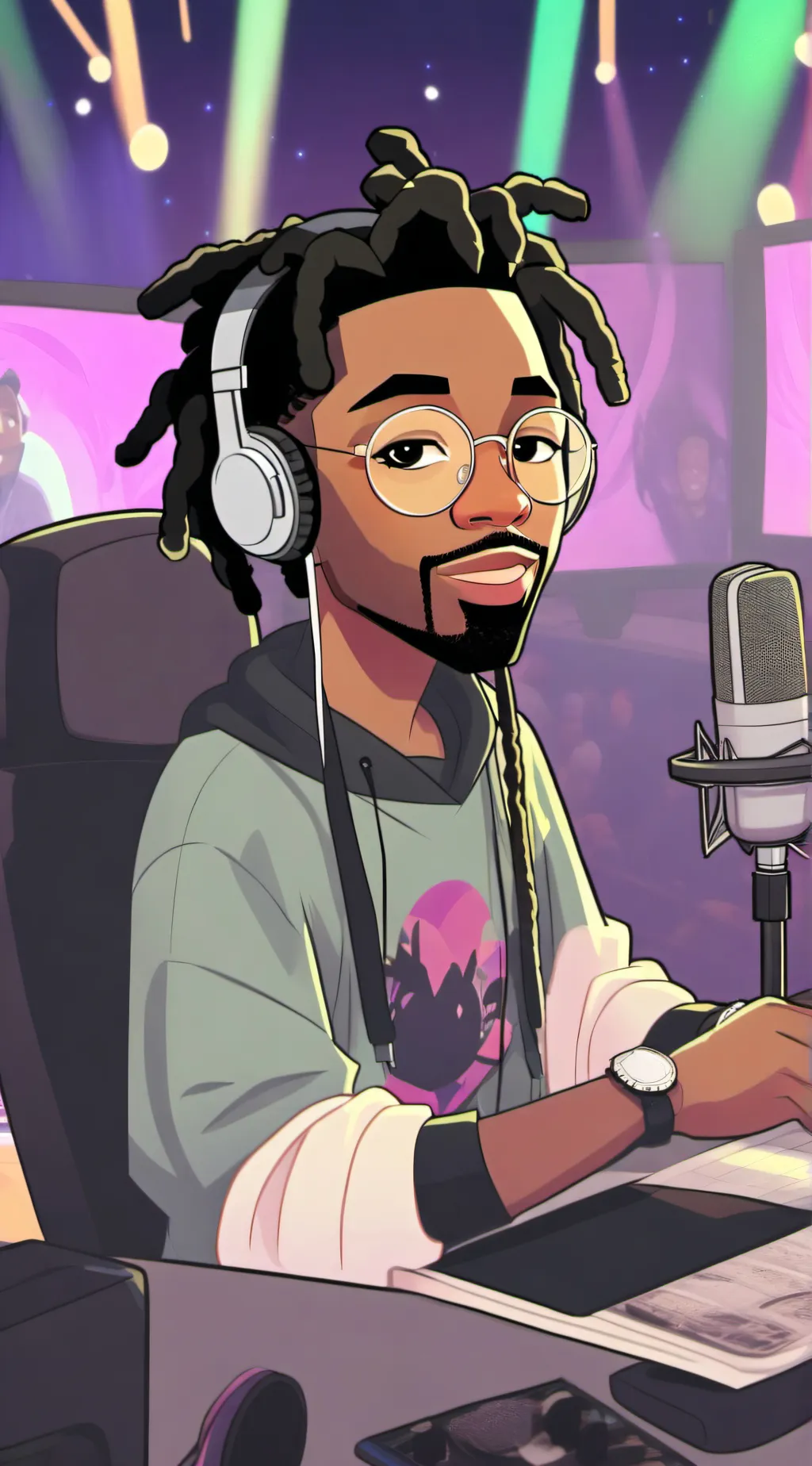 ai character: KAI CENET background