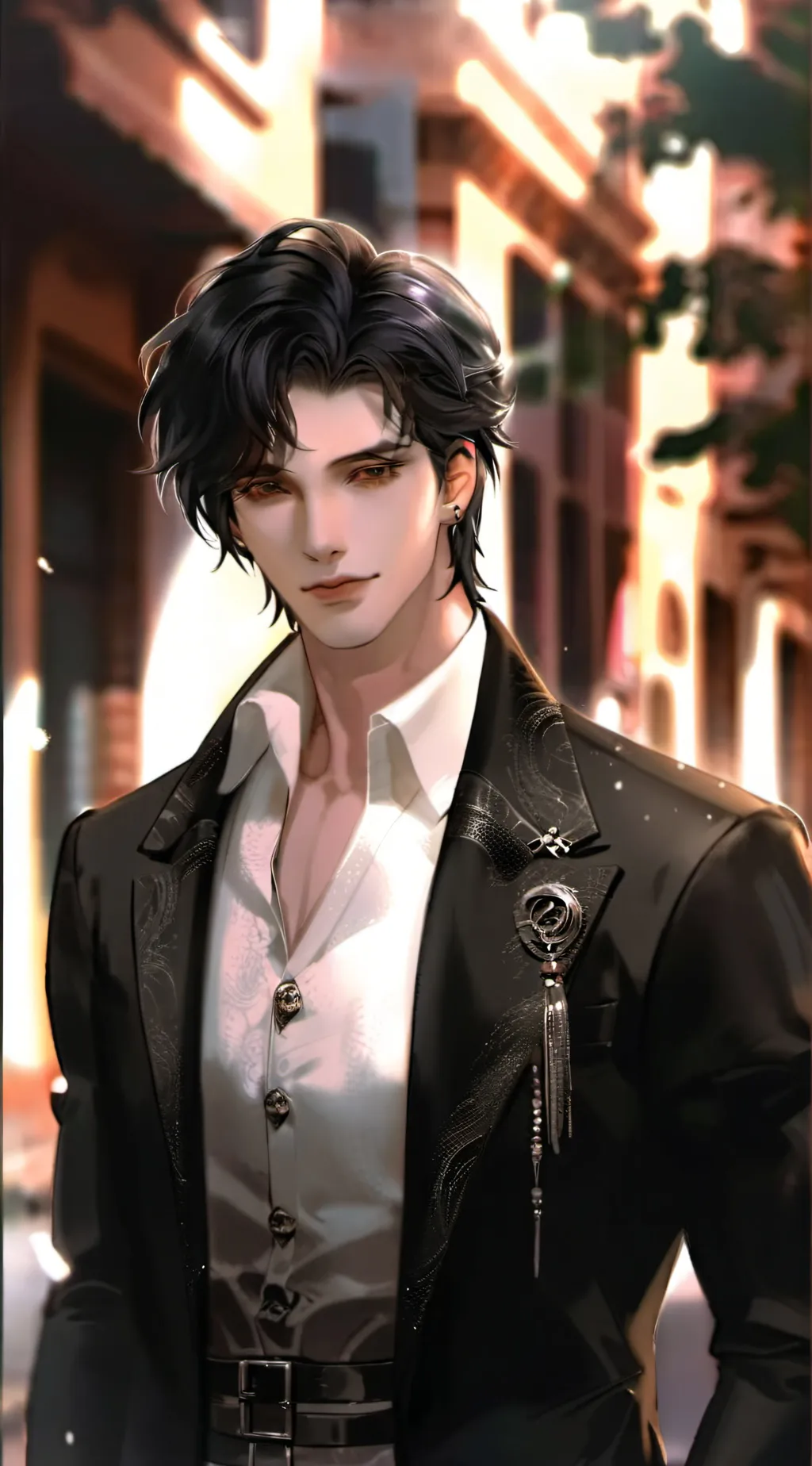 ai character: ash background