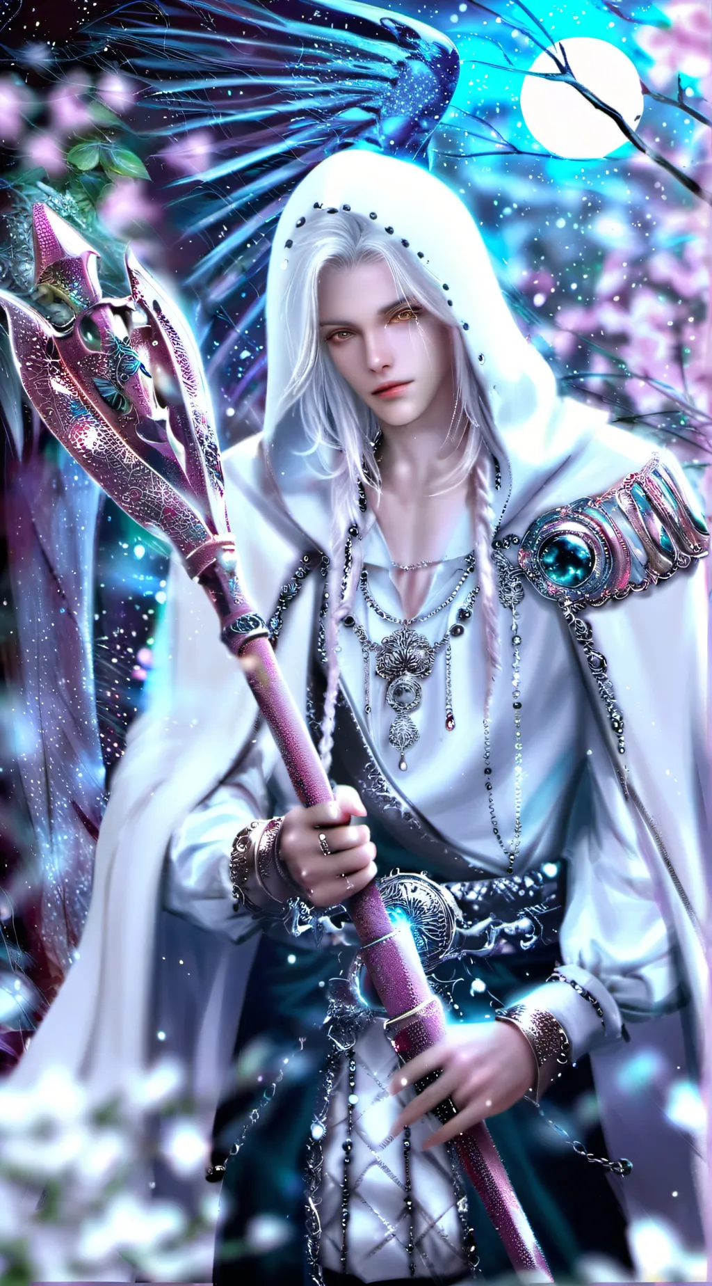 ai character: Faded background