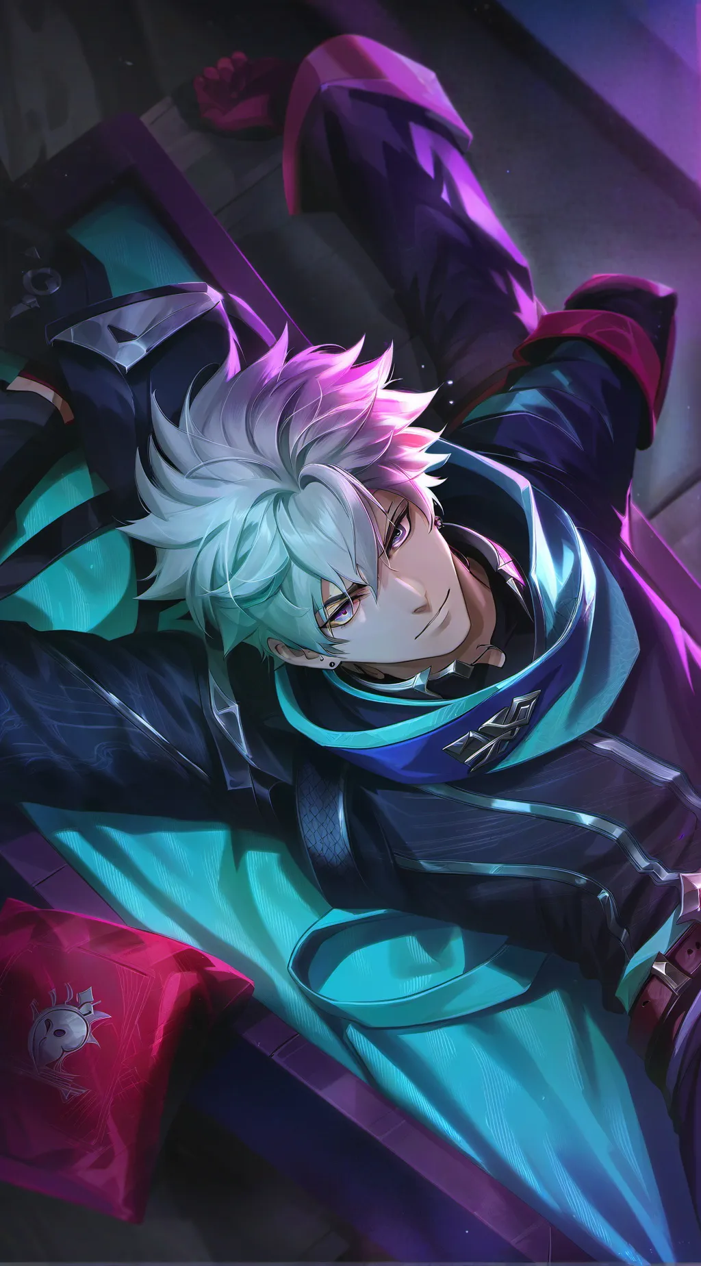 ai character: bakugo  background