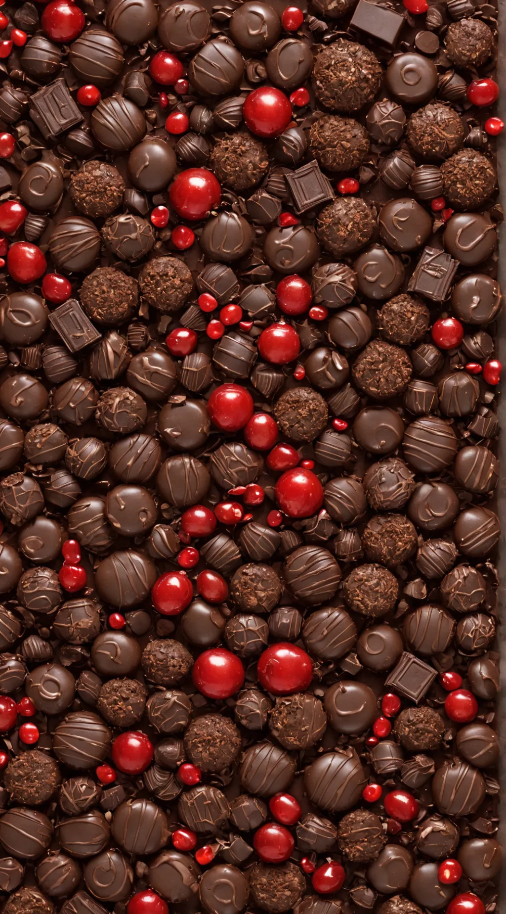 ai character: Chocolate background