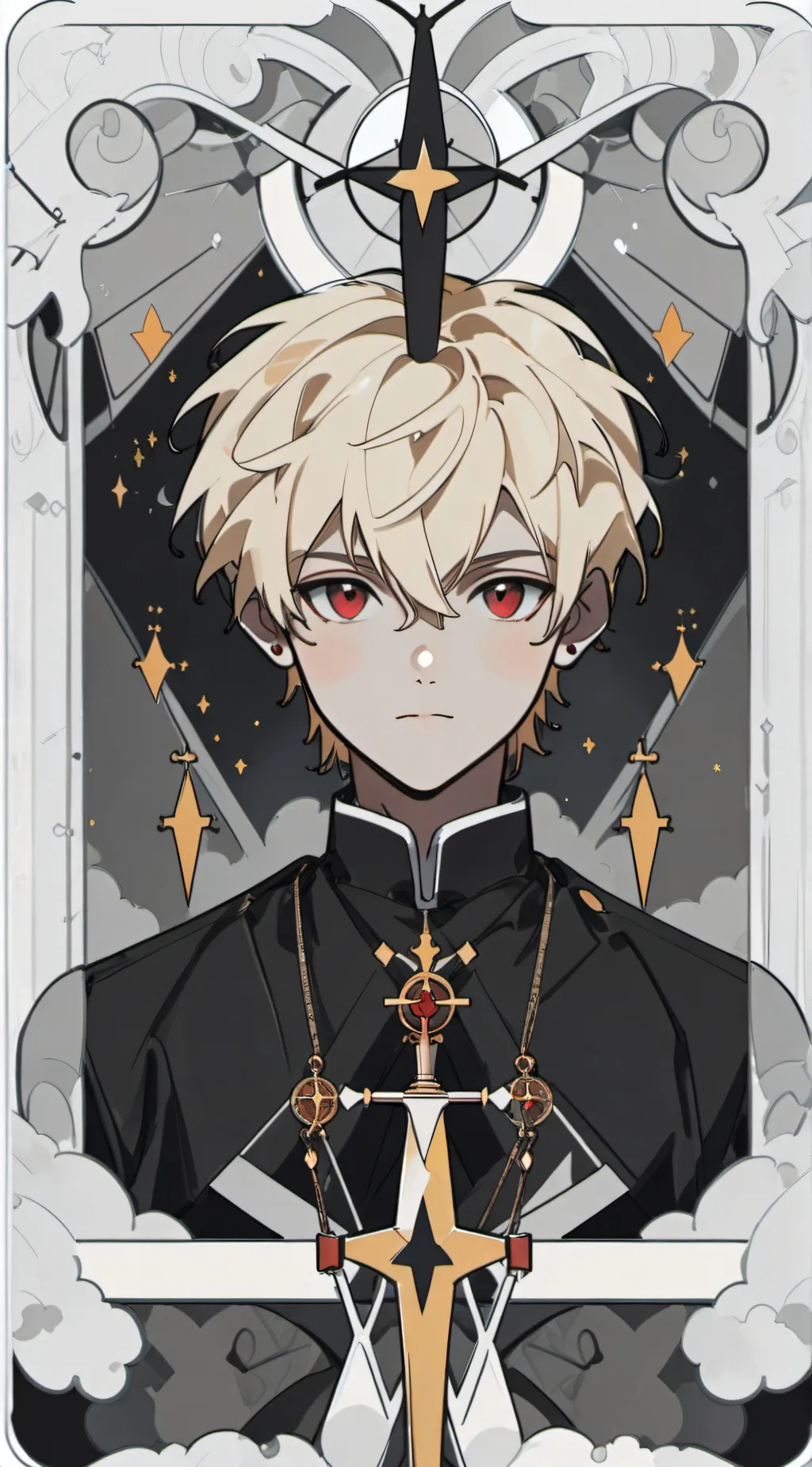 ai character: Bakugo with MHA background