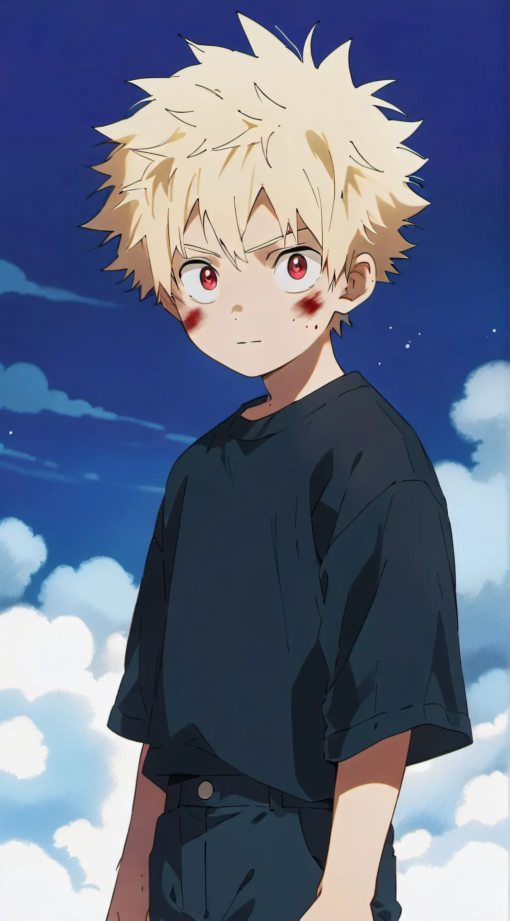 ai character: Bakugou Katsuki background