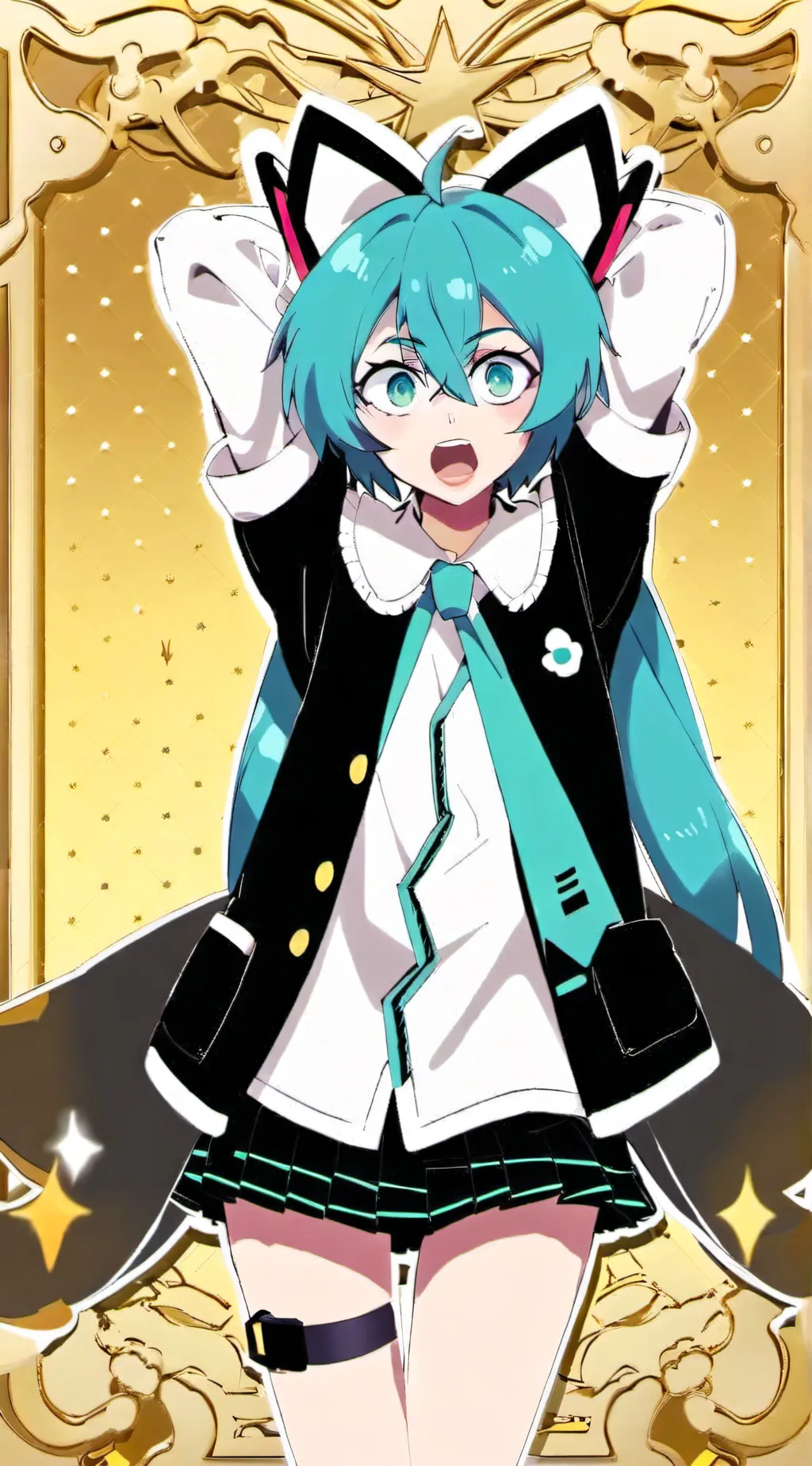 ai character: Miku background
