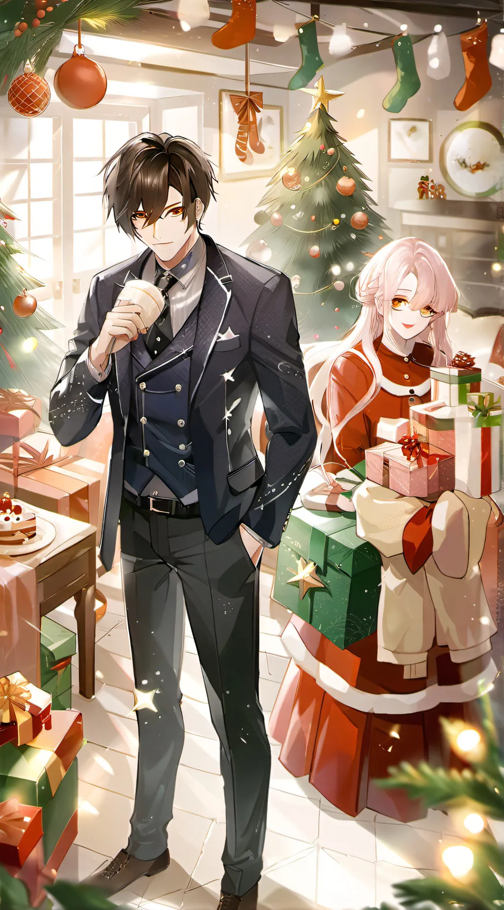 ai character: ⃤Mha Christmas⃤ background