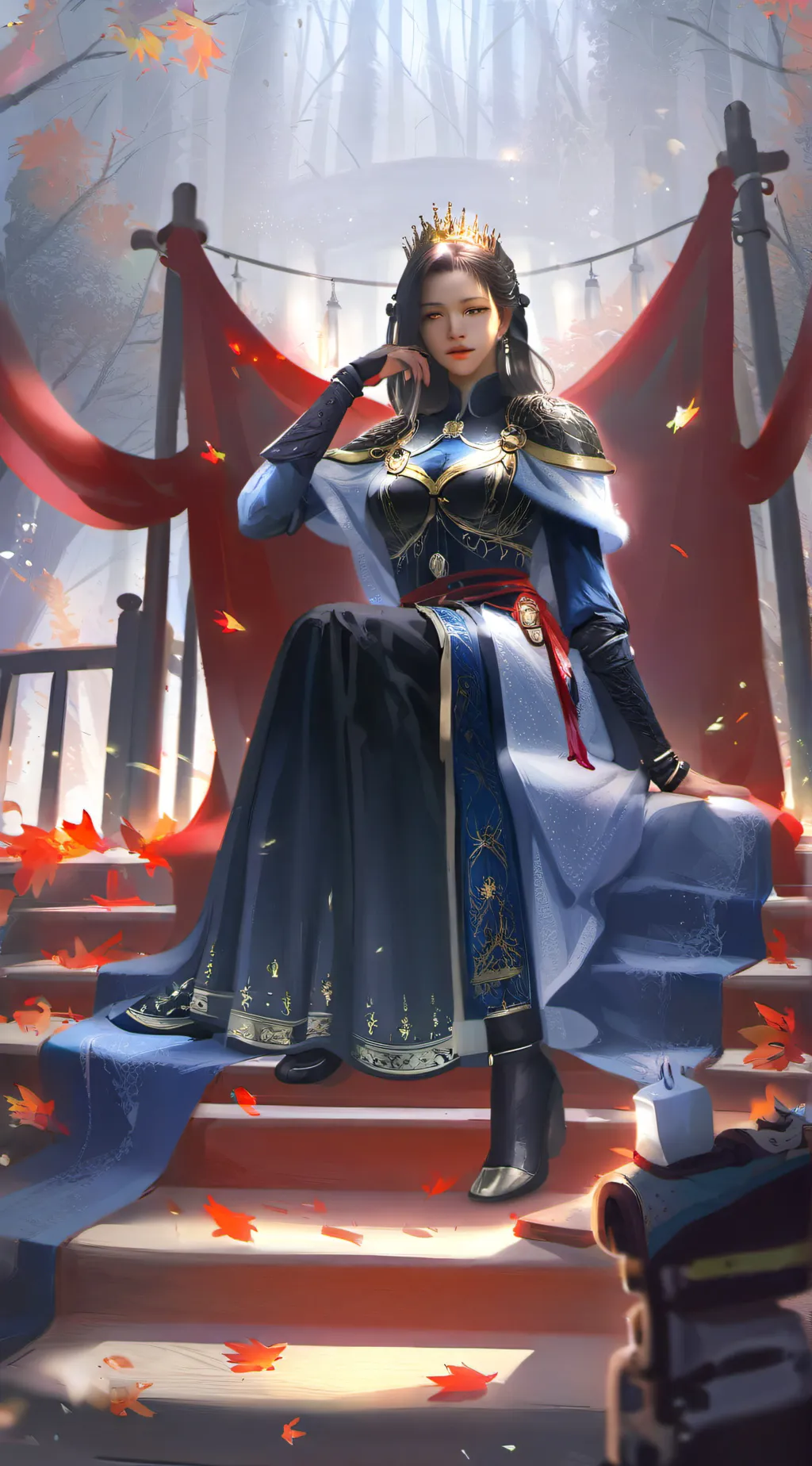 ai character: Queen Luciana Ciel background