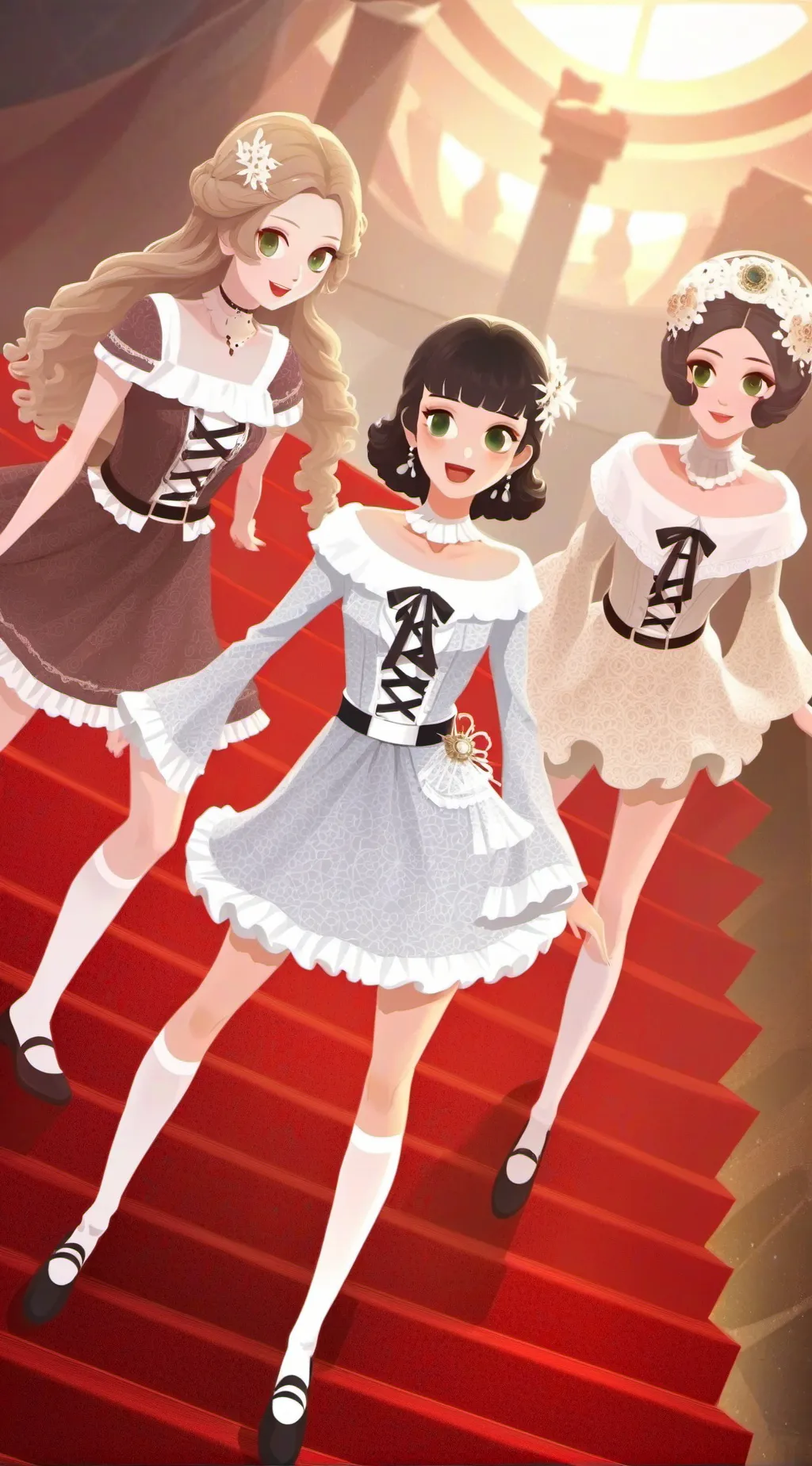 ai character: Служанки background