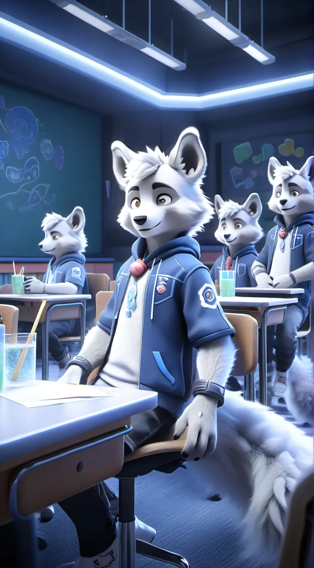 ai character: Furry class background