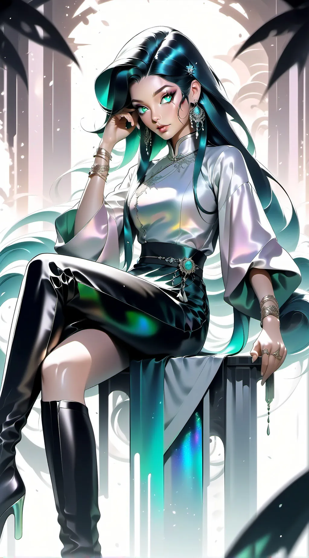 ai character: Crystal background