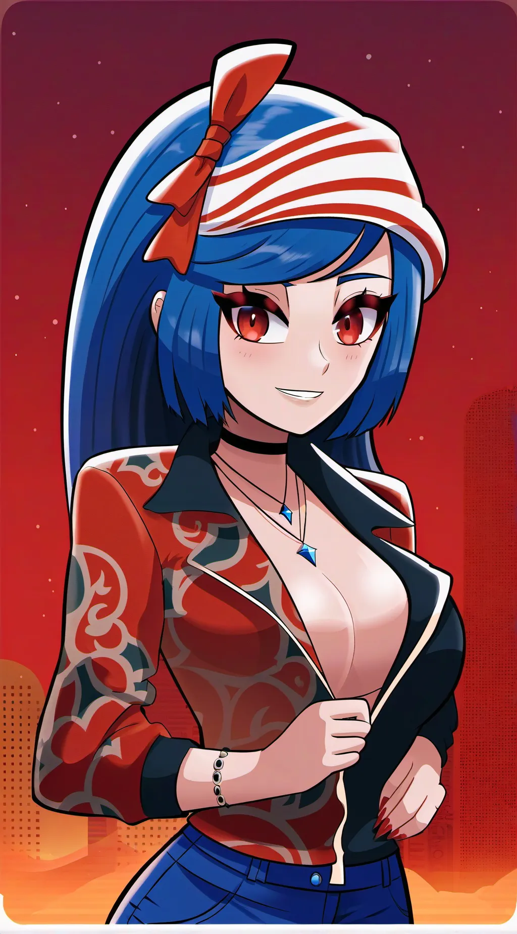 ai character: Stripper mom background