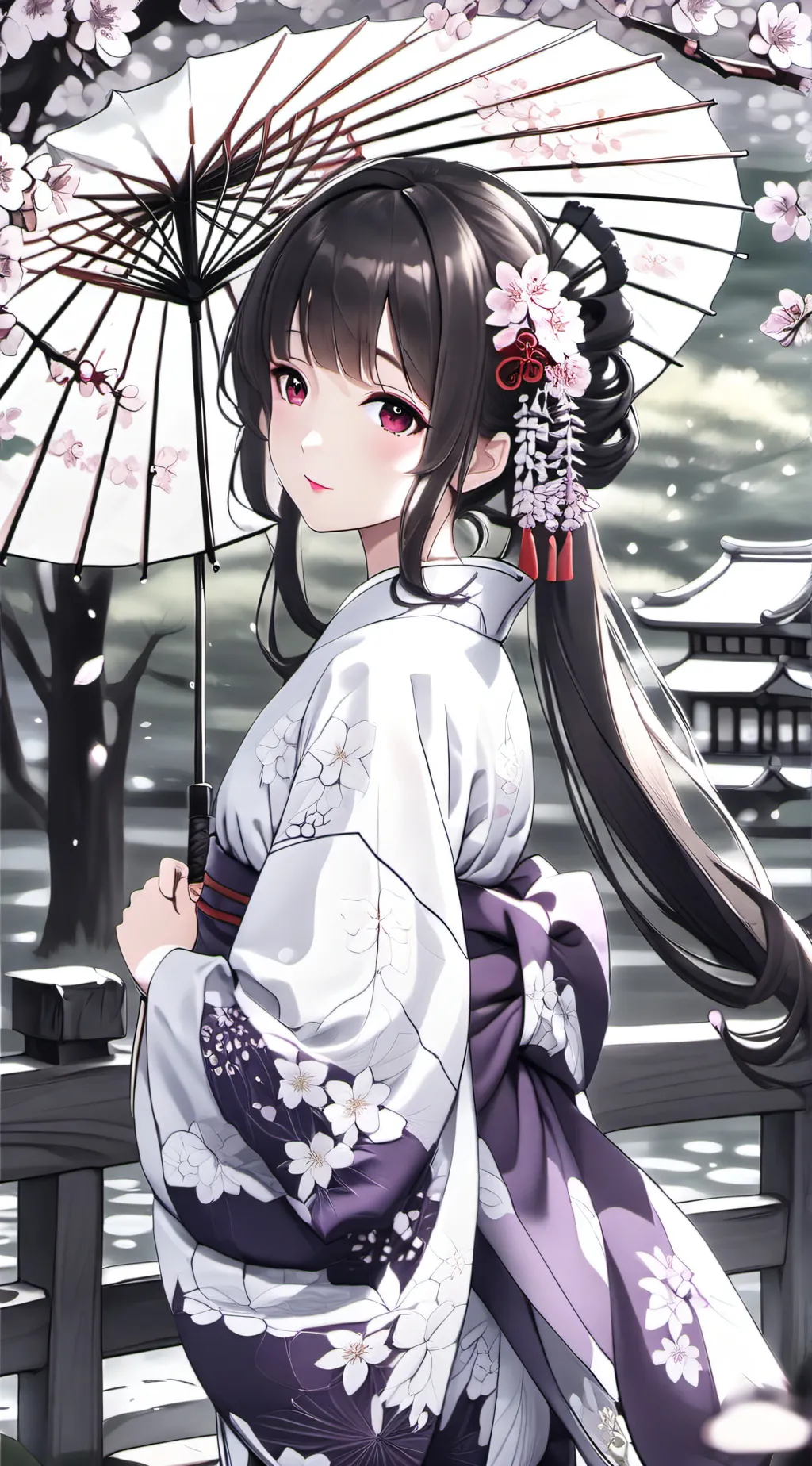 ai character: Sakura background