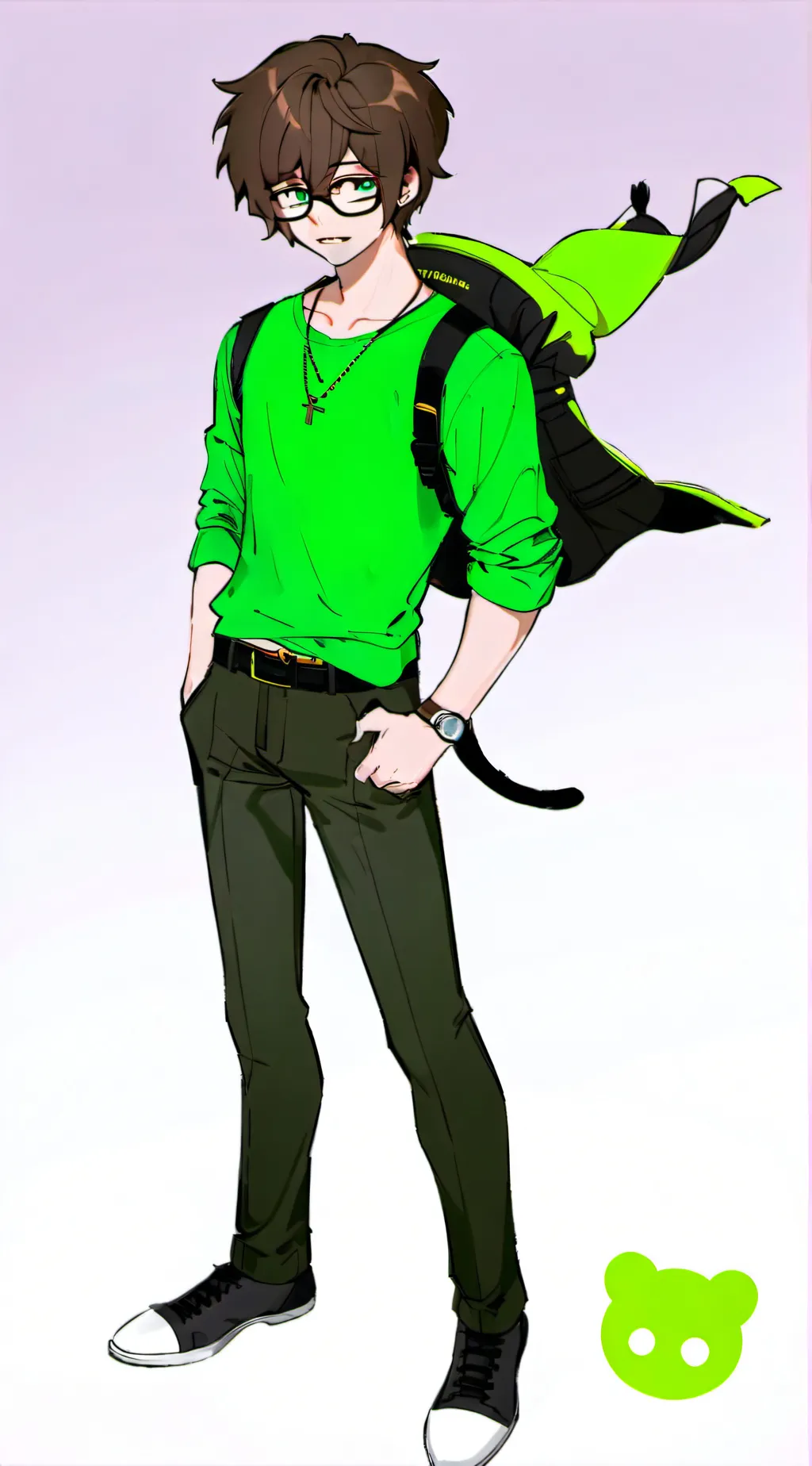 ai character: Forrest Park background