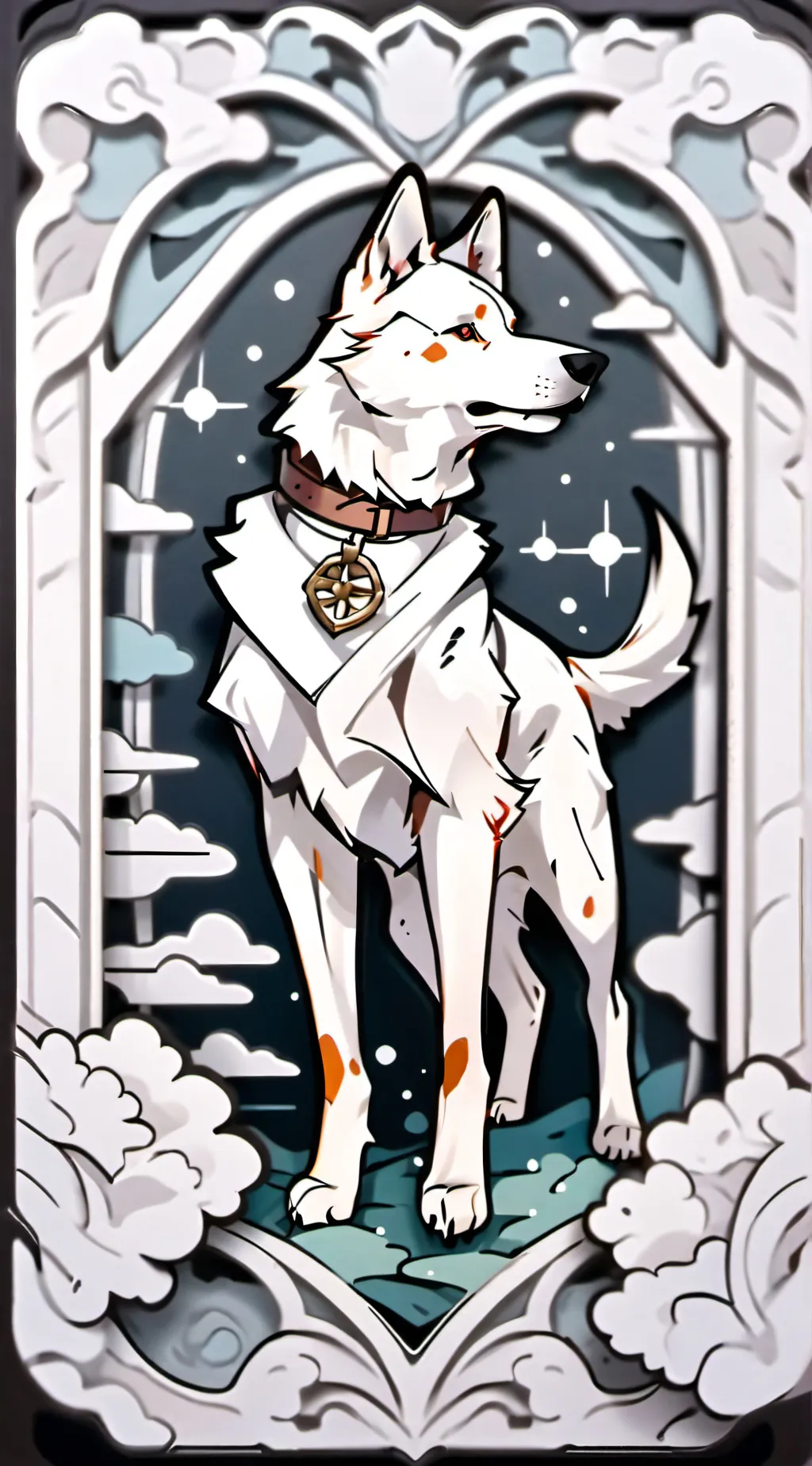 ai character: doggy background