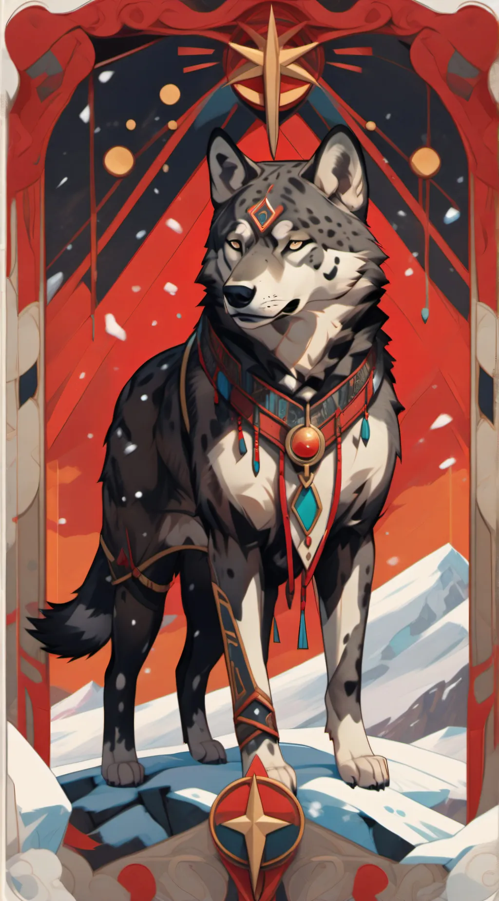 ai character: ♧Leopard♧ background