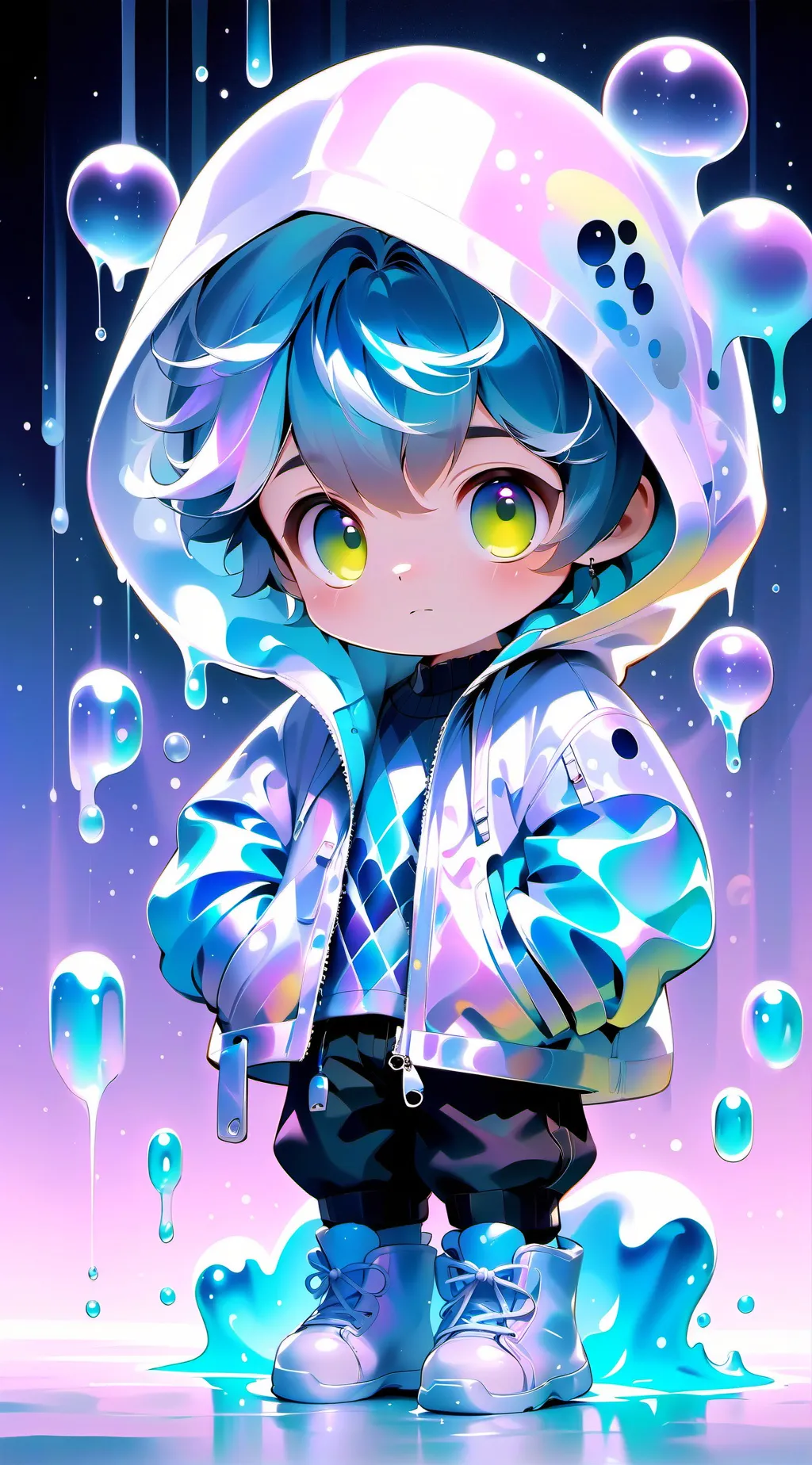 ai character: innocent background