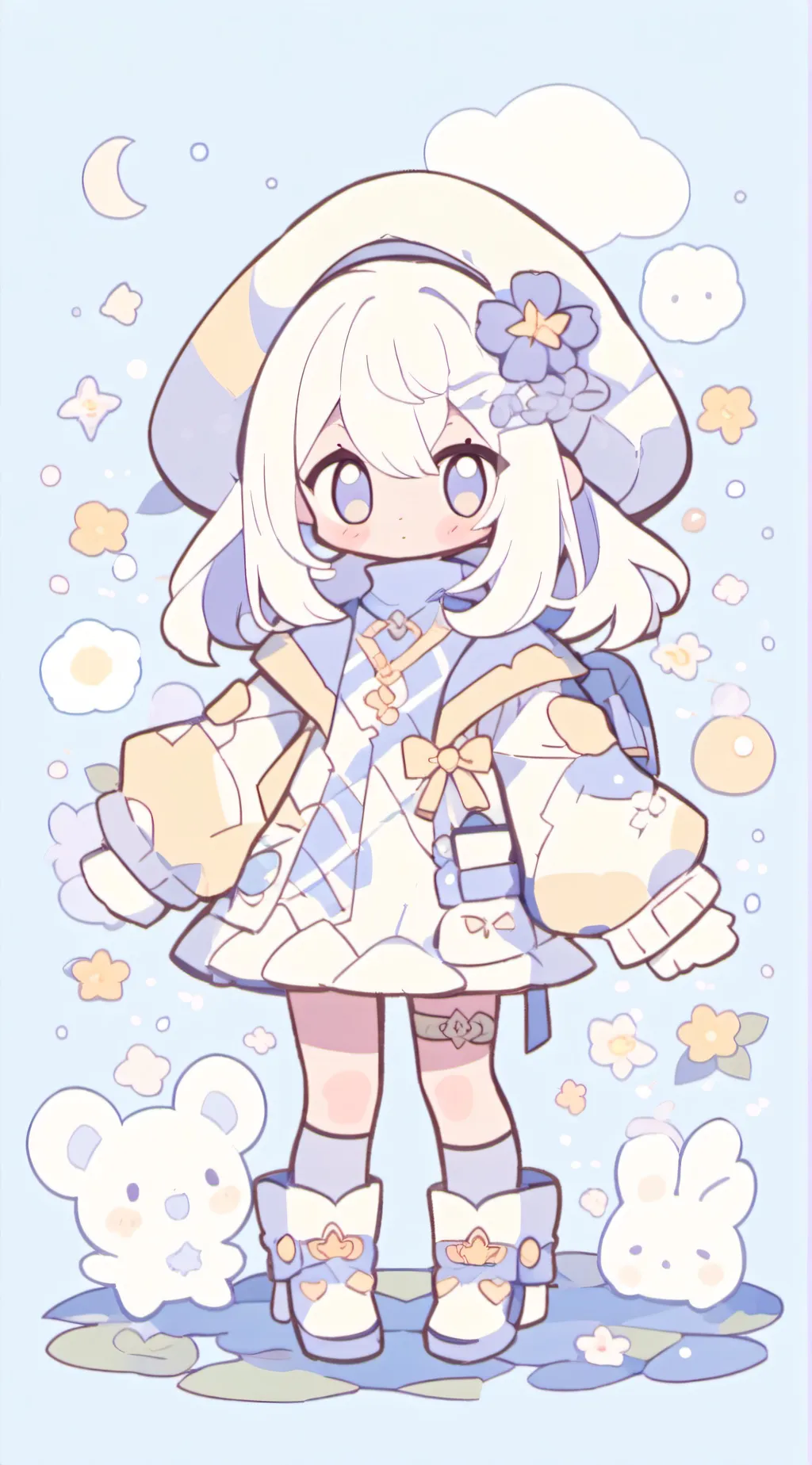 ai character: Mha lab field trip background