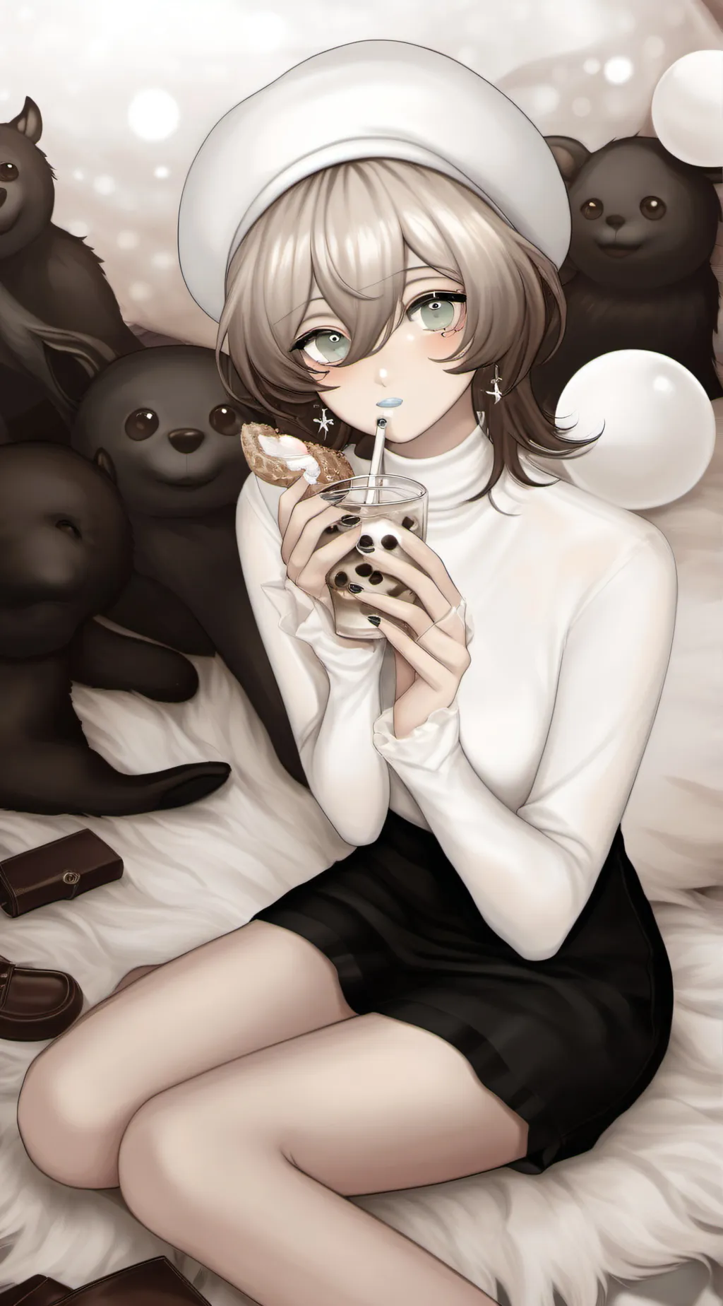 ai character: Lila got stuck background