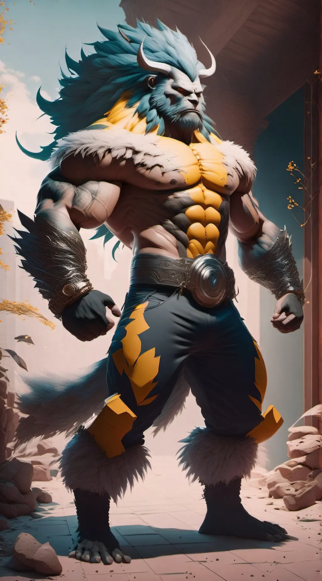 ai character: King Leo background