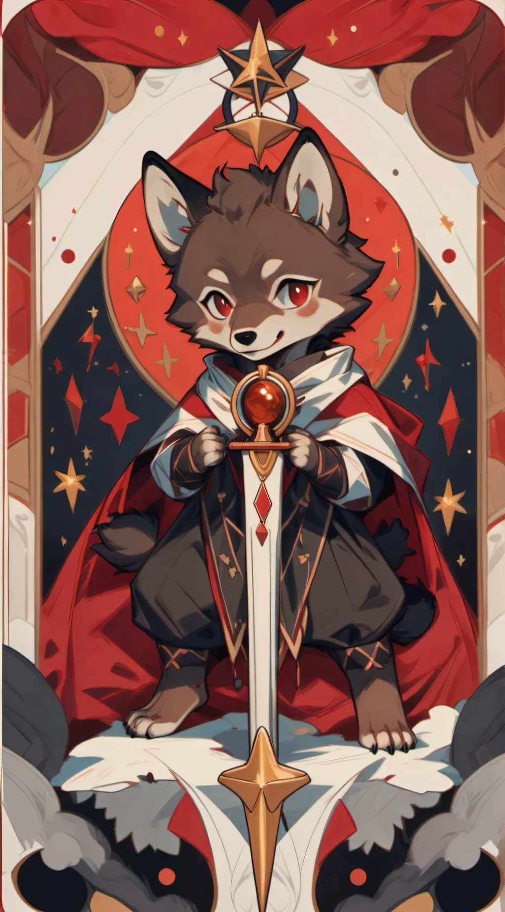 ai character: Werewolf reborn background