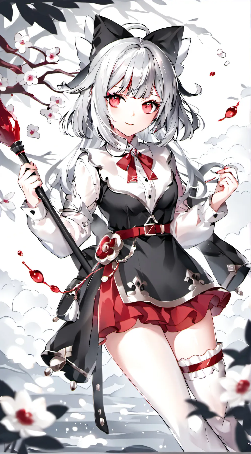 ai character: Bully her she SHIT background