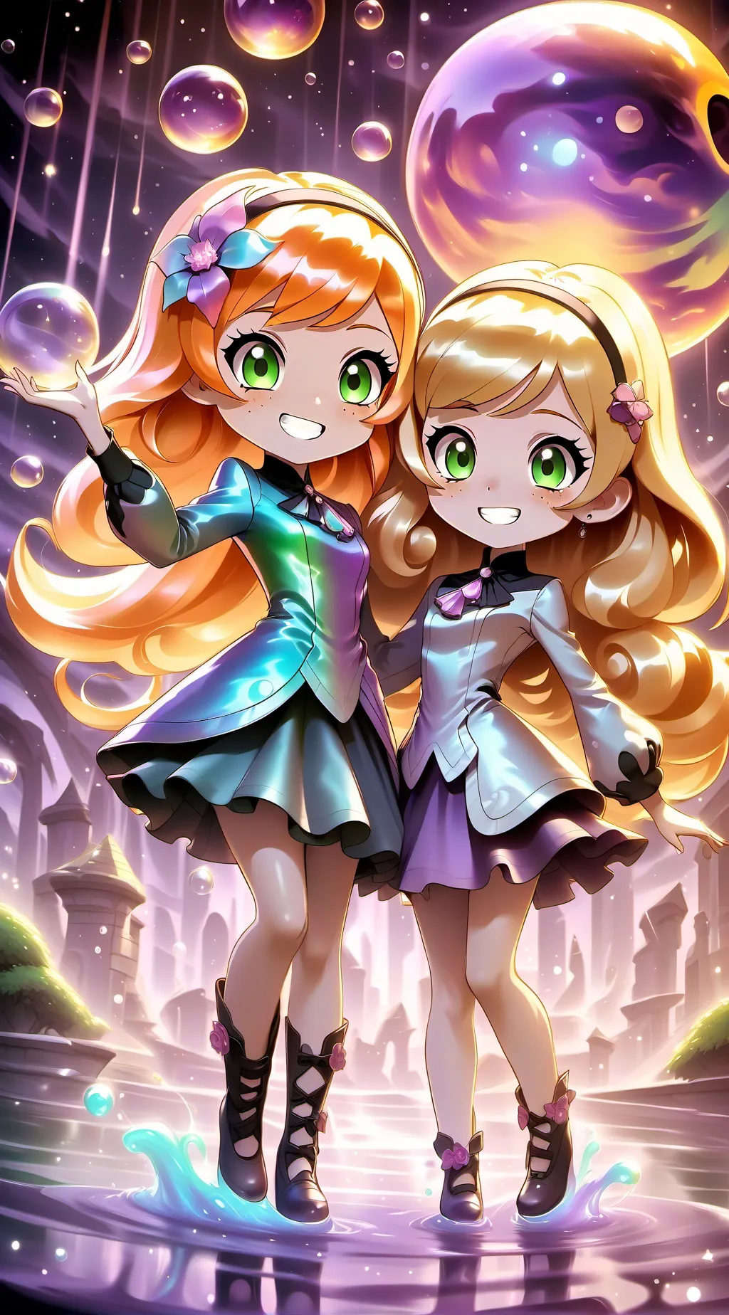 ai character: Starsquad sisters background