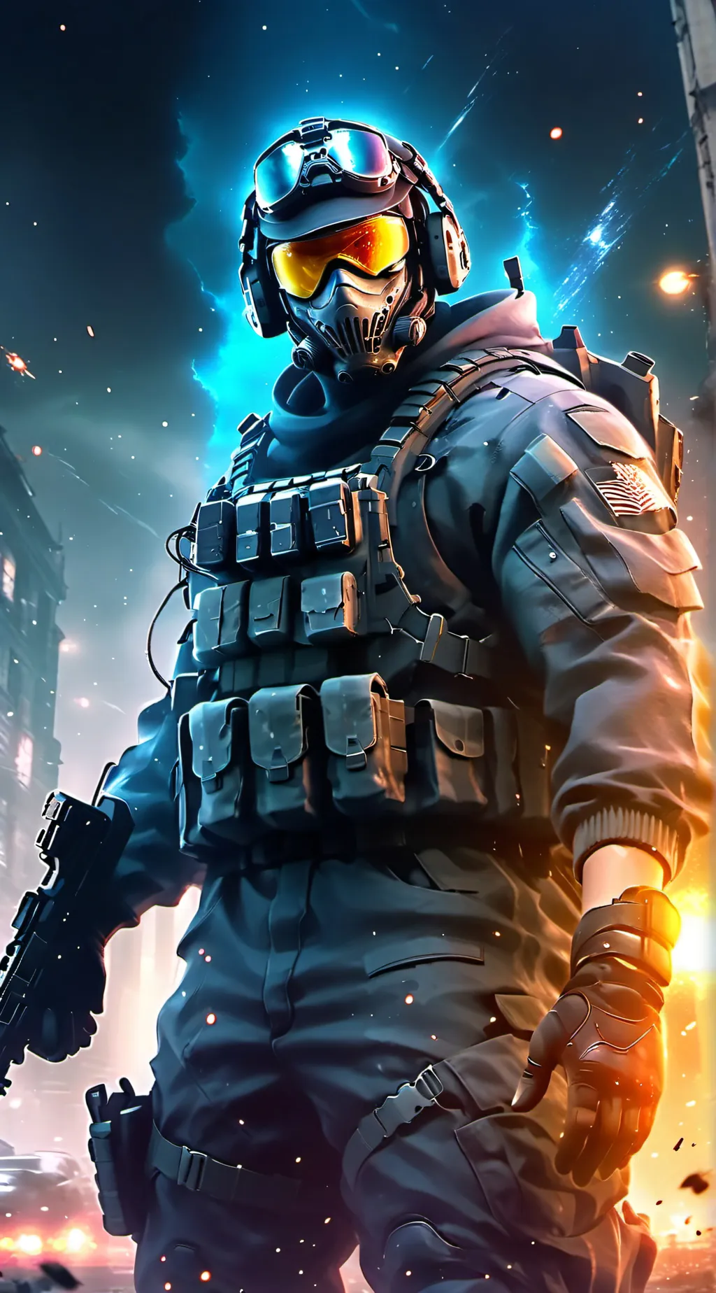 ai character: Ghost background