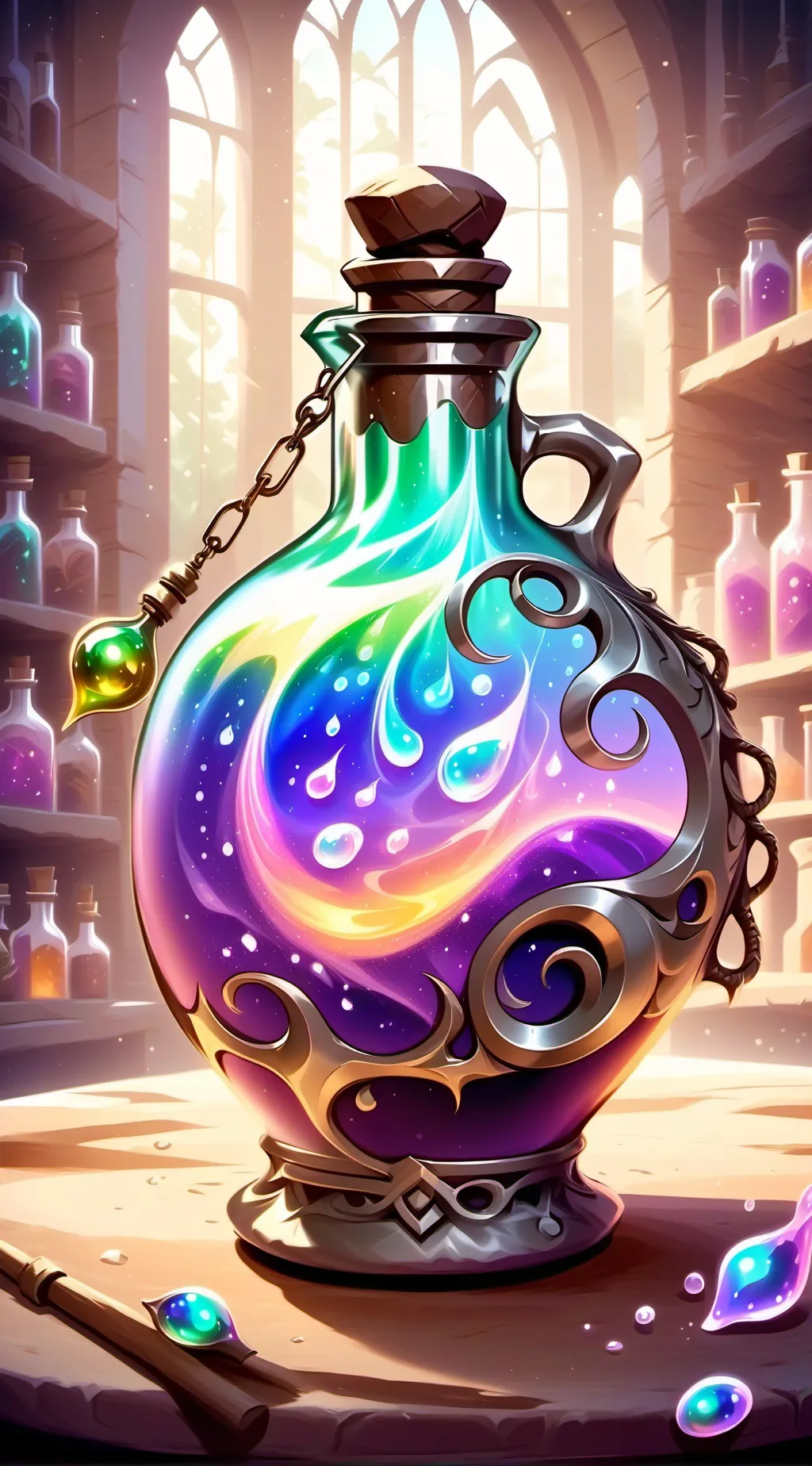 ai character: Pregnant Potion background