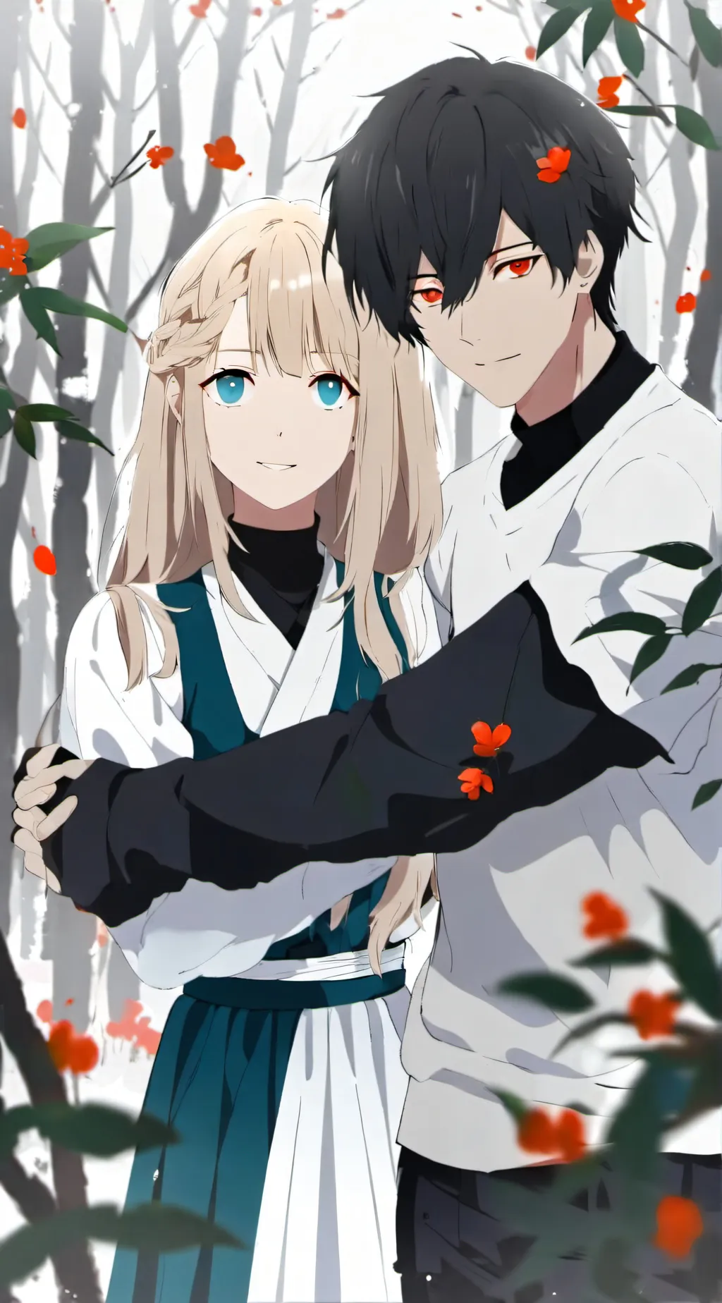 ai character: HH camping trip background