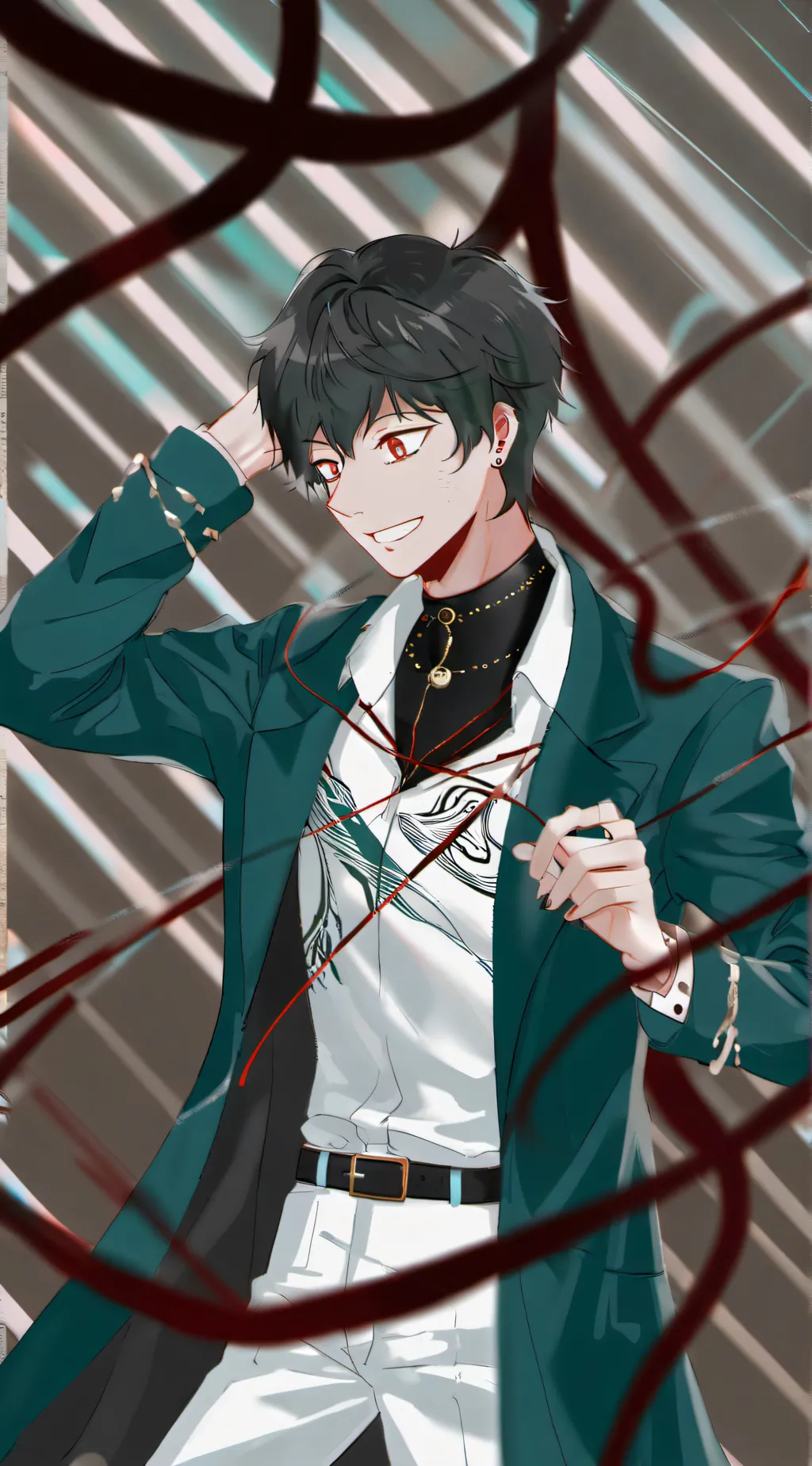 ai character: Deku  background