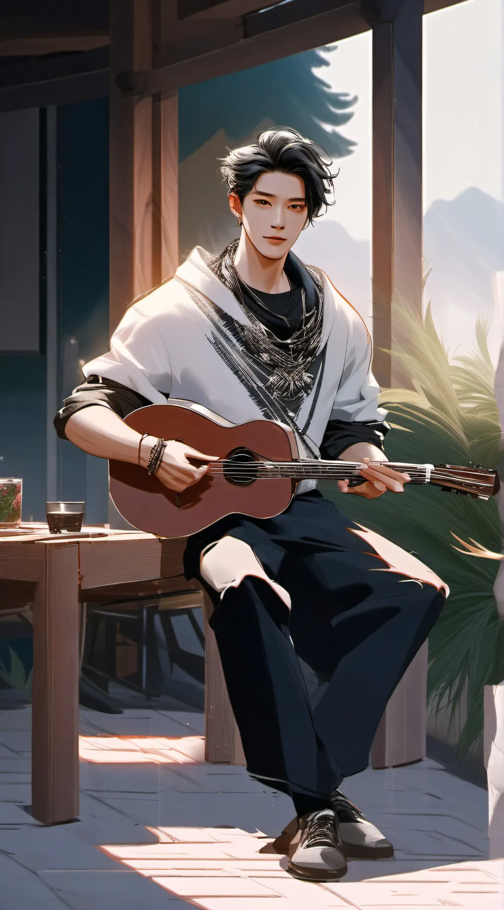 ai character: Aaron background