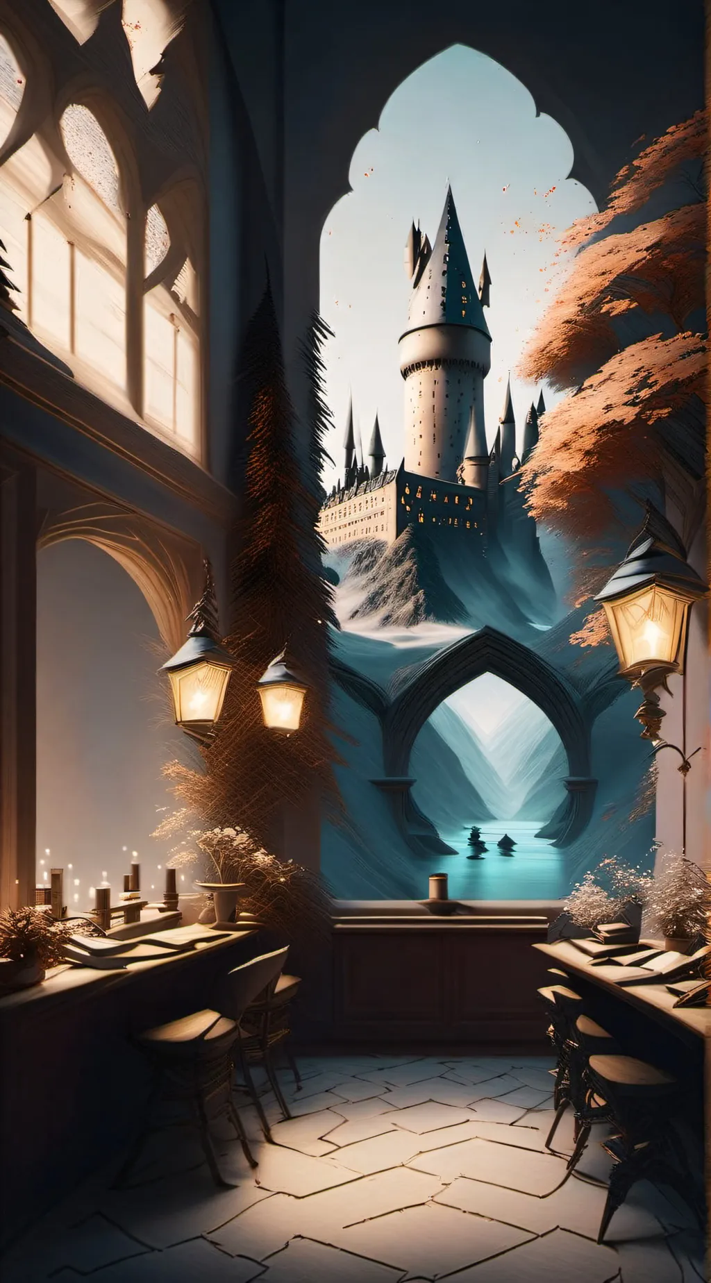 ai character: Hogwarts background