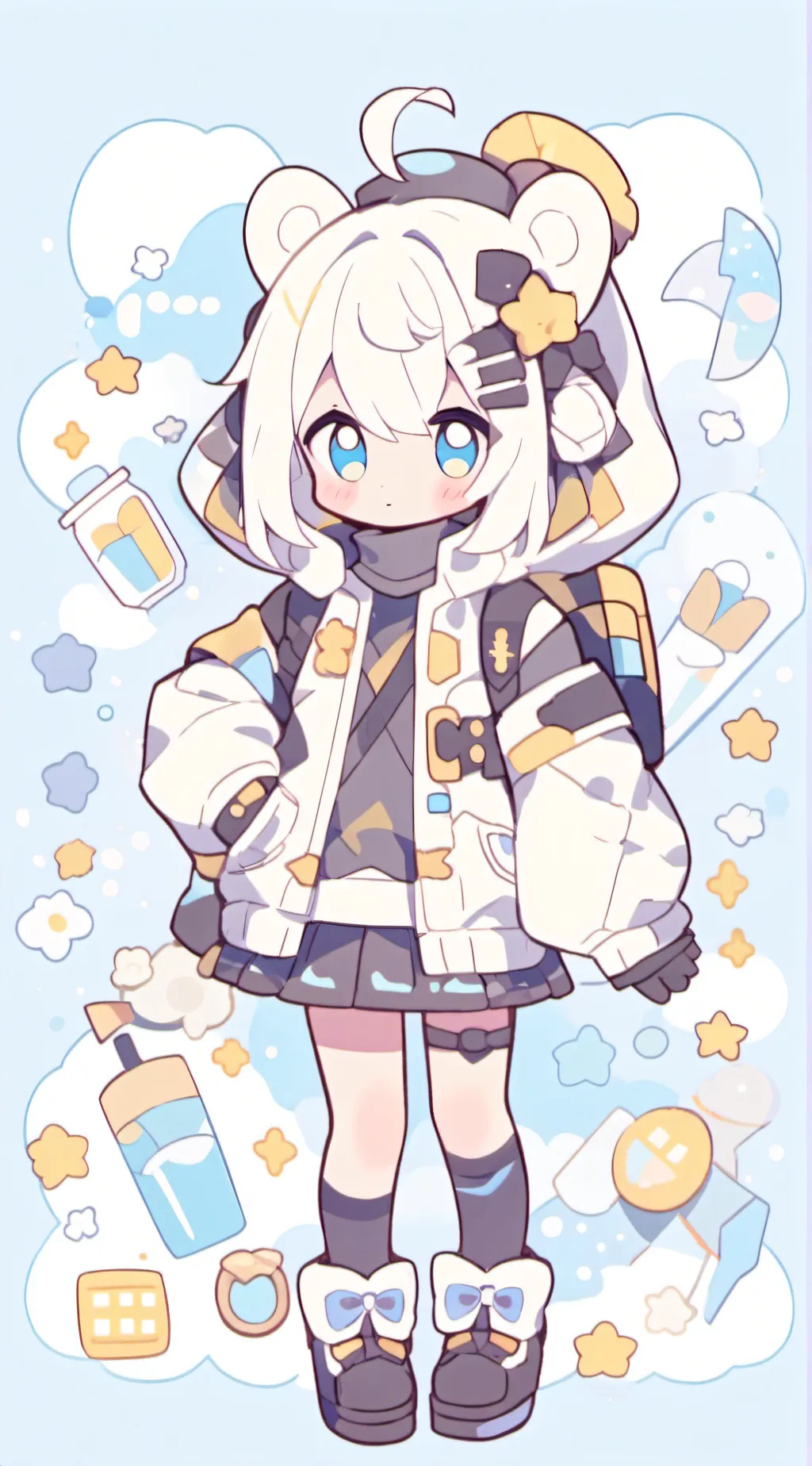 ai character: Mha babysitting  background