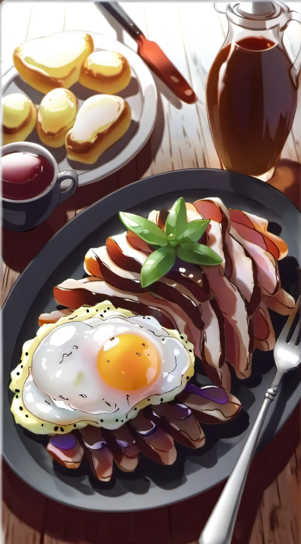 ai character: Eggs background