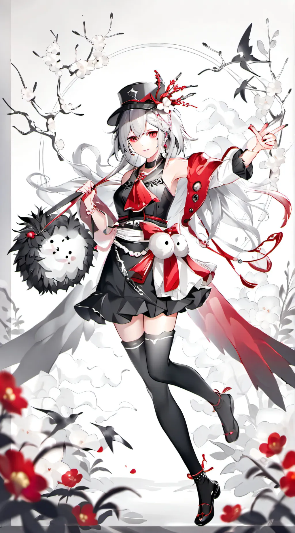 ai character: mha new girl background