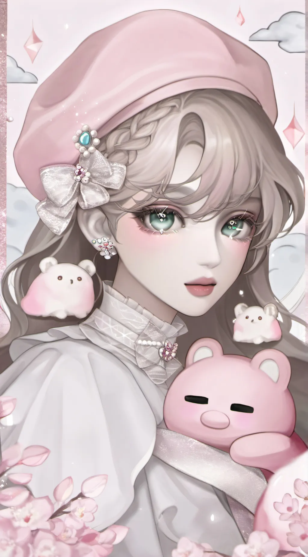 ai character: Aurora background