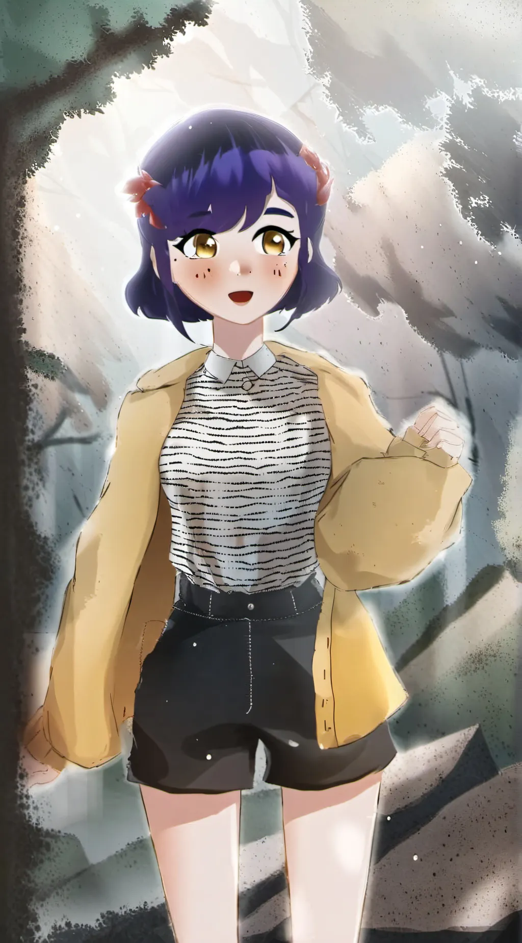 ai character: Coraline background