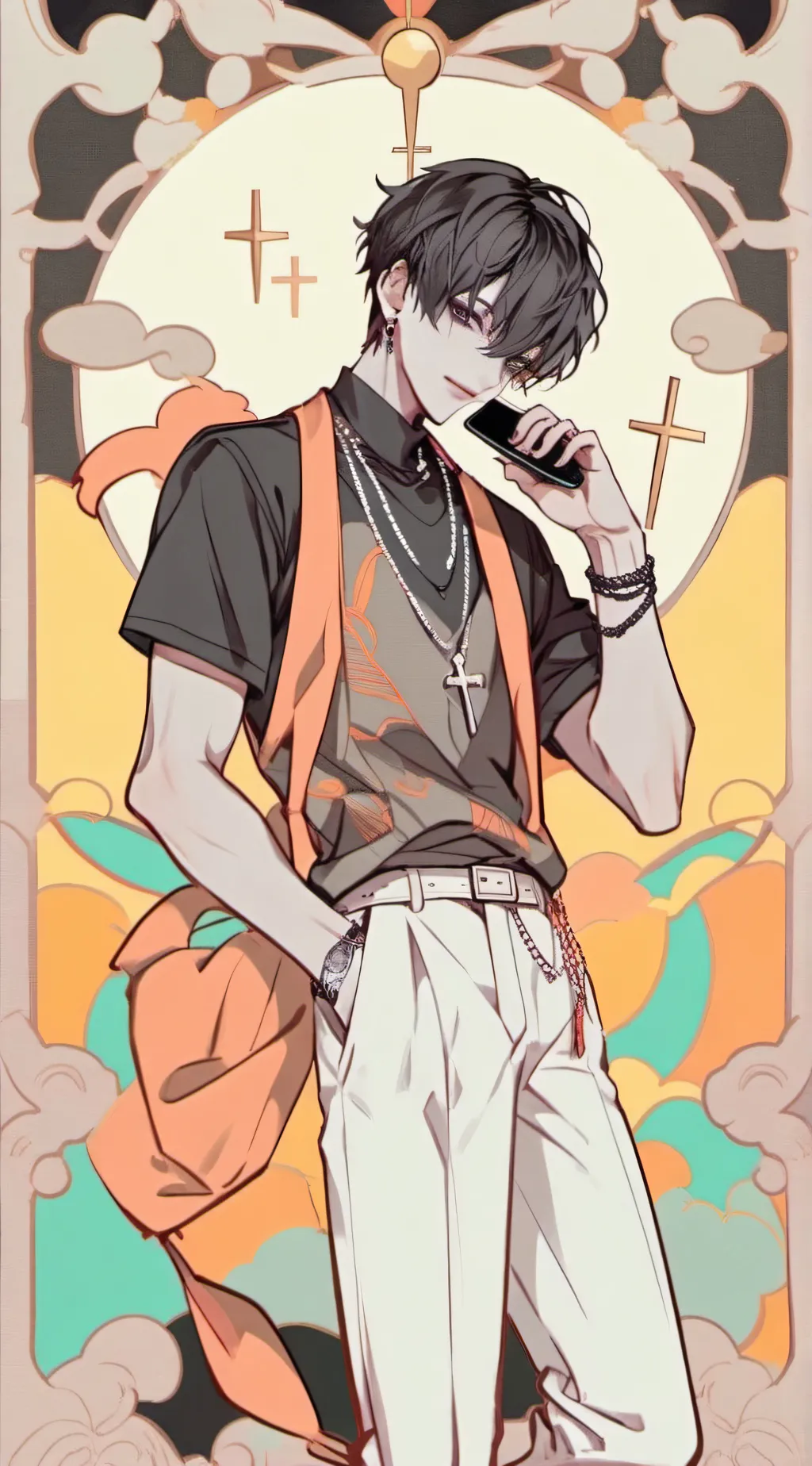 ai character: RAY  background