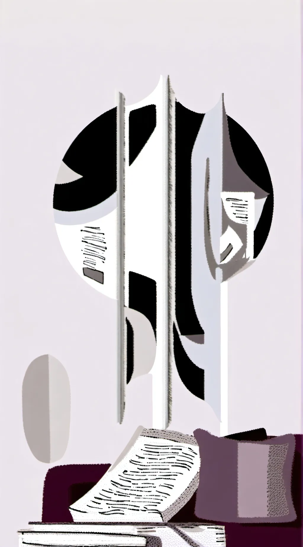 ai character: Cover with pillow background