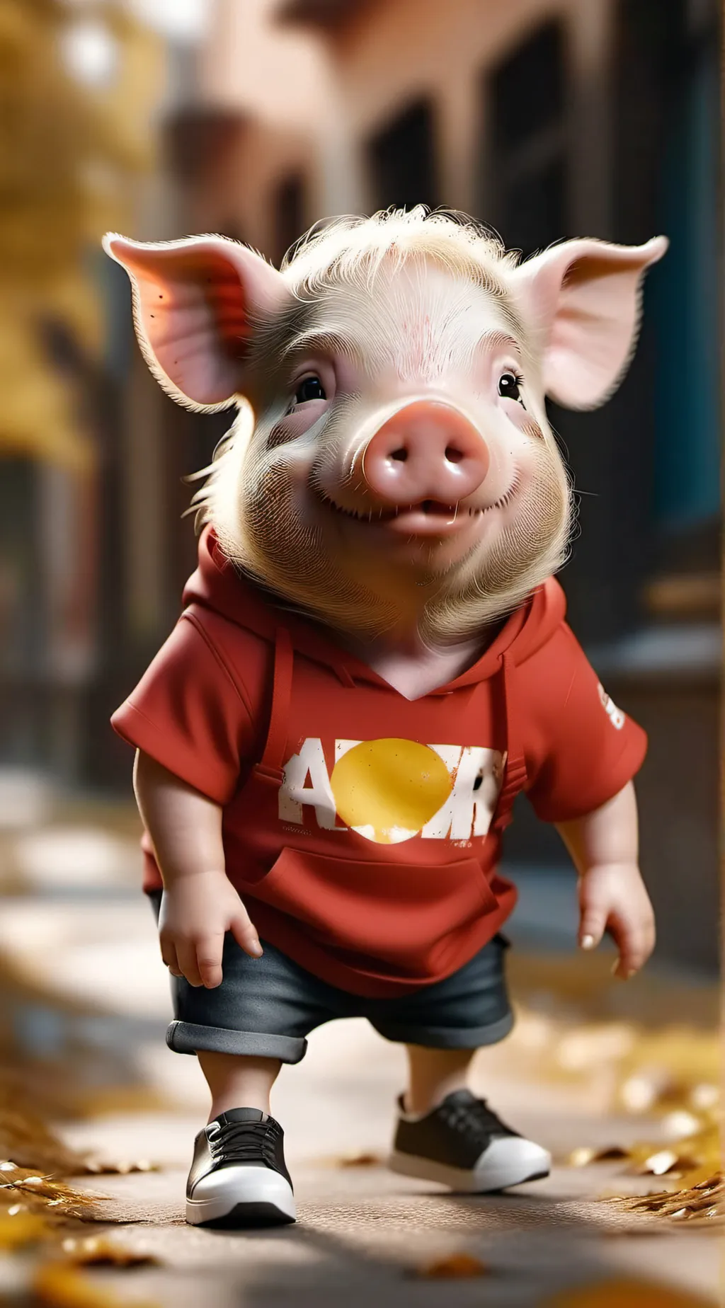 ai character: Peppa Pig background