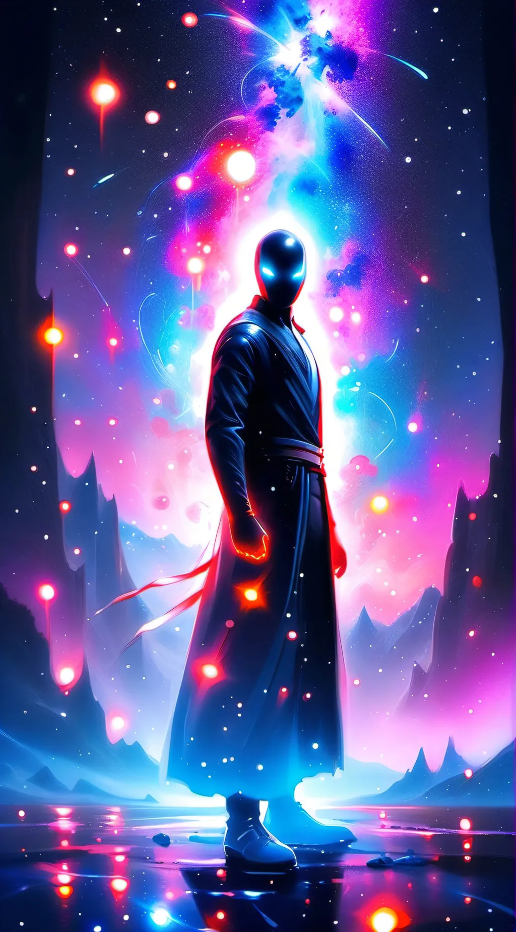 ai character: tv woman background