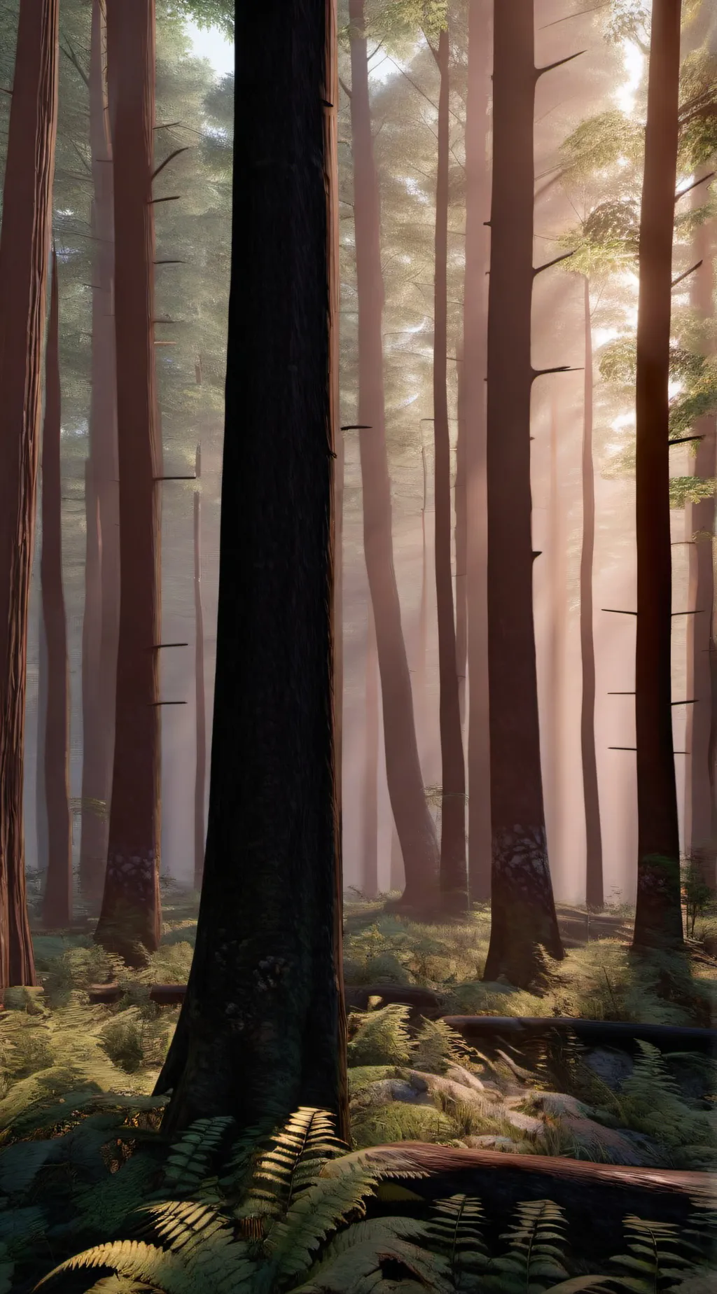 ai character: Fpe in forest background