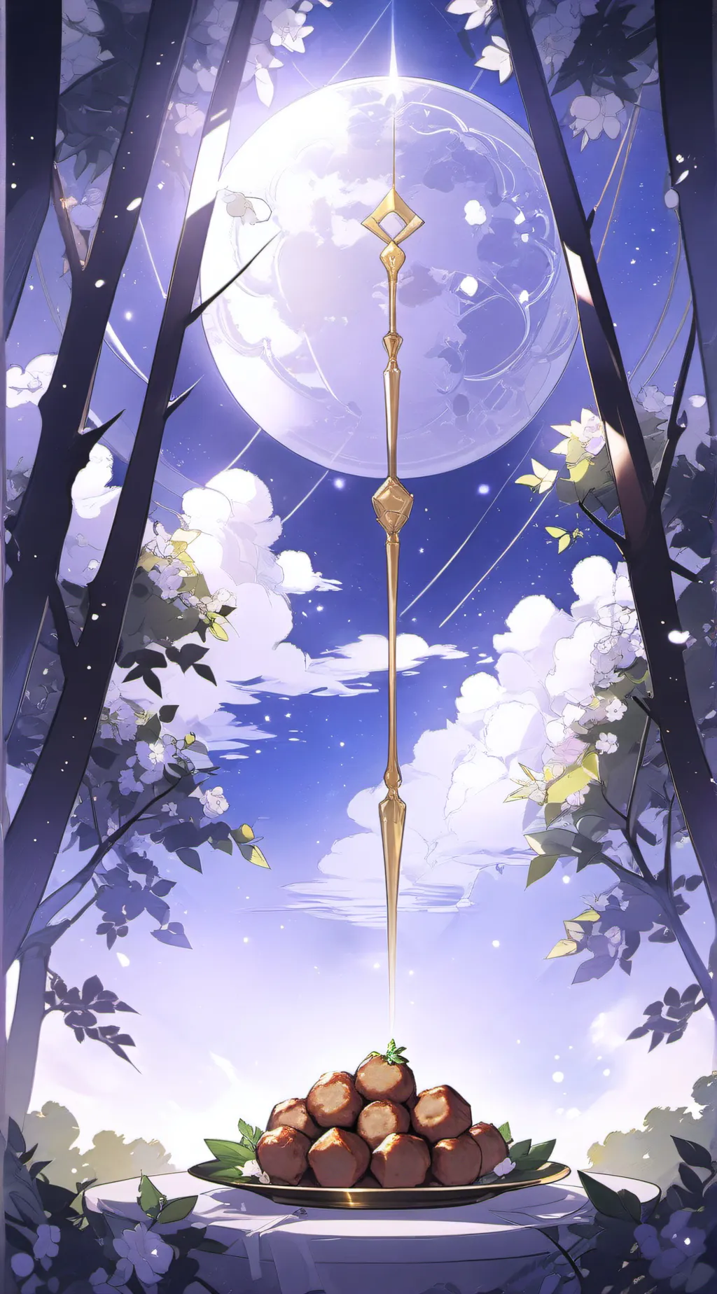 ai character: Aurora background