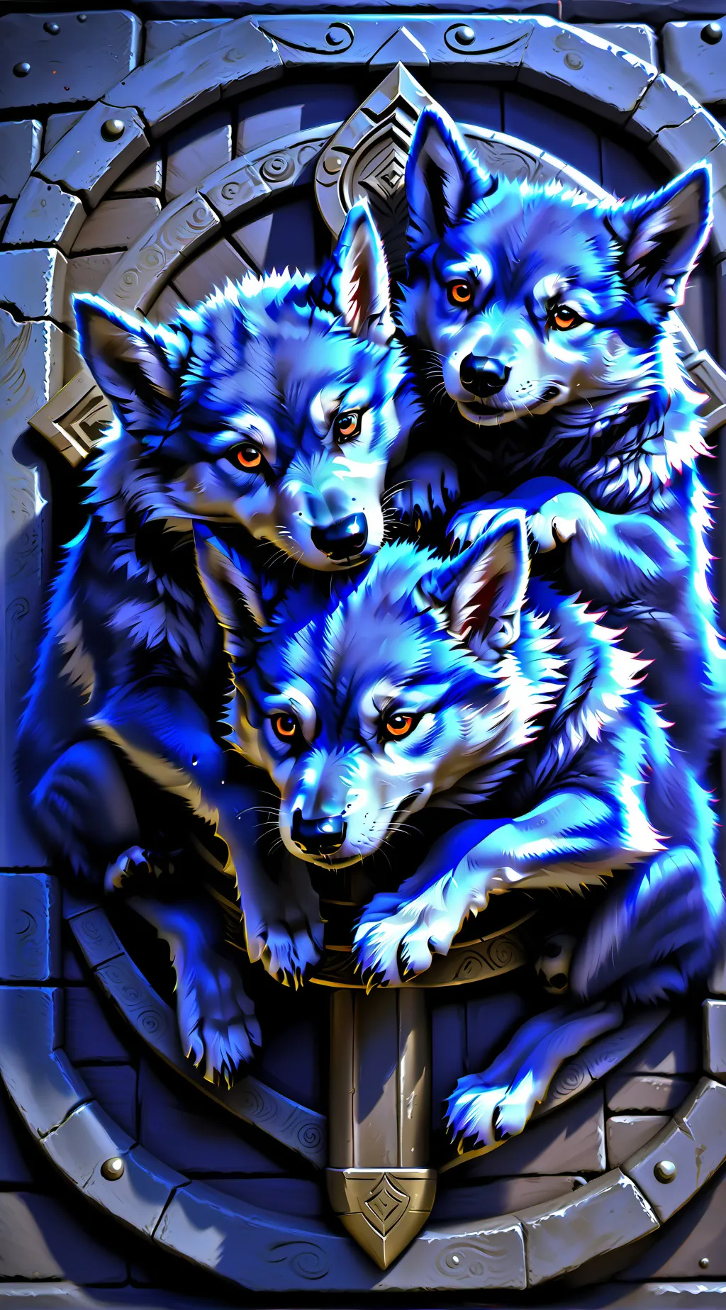 ai character: Fluffy background