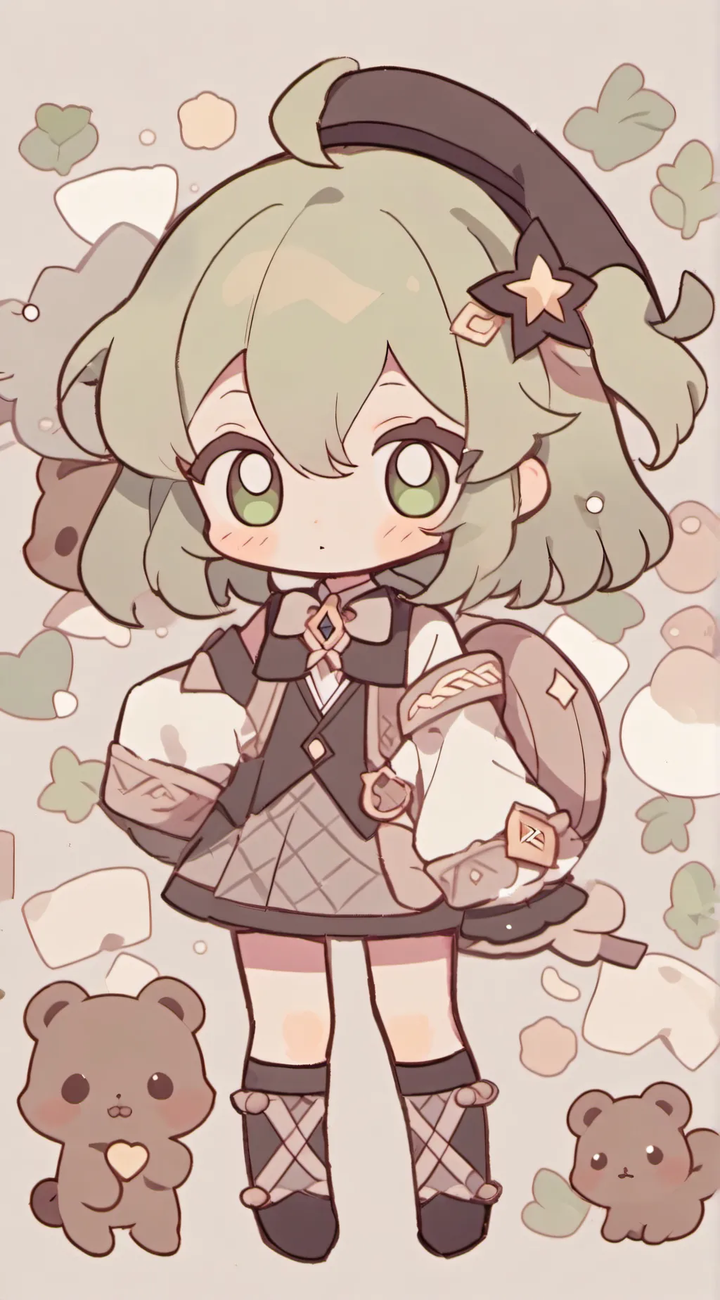 ai character: deku background