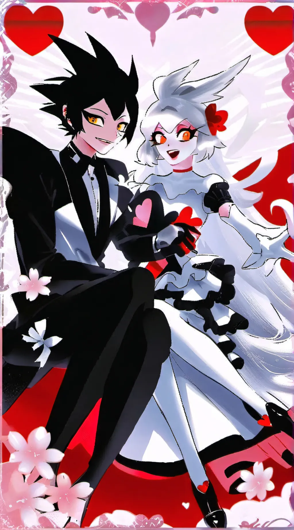 ai character: husk and angel dus background