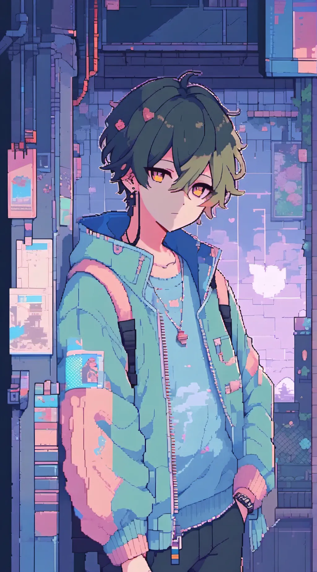 ai character: ∆Banks∆ background