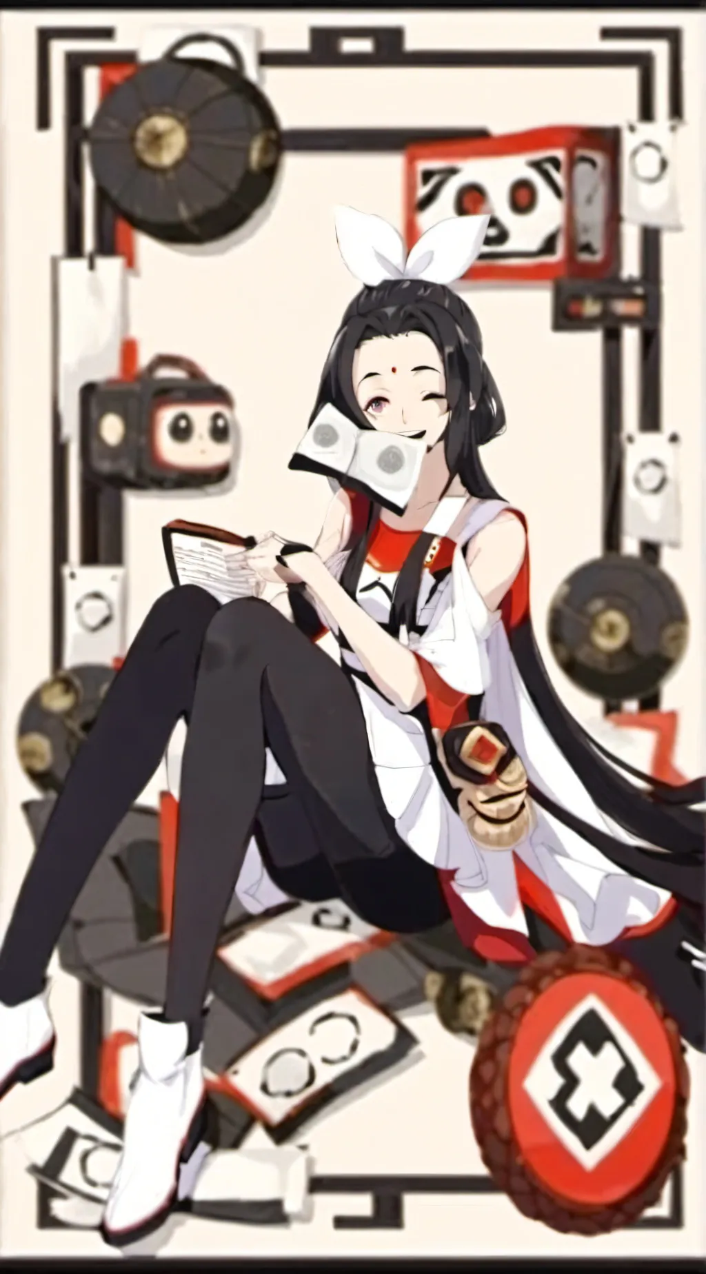 ai character: Sanemi x Kanae background